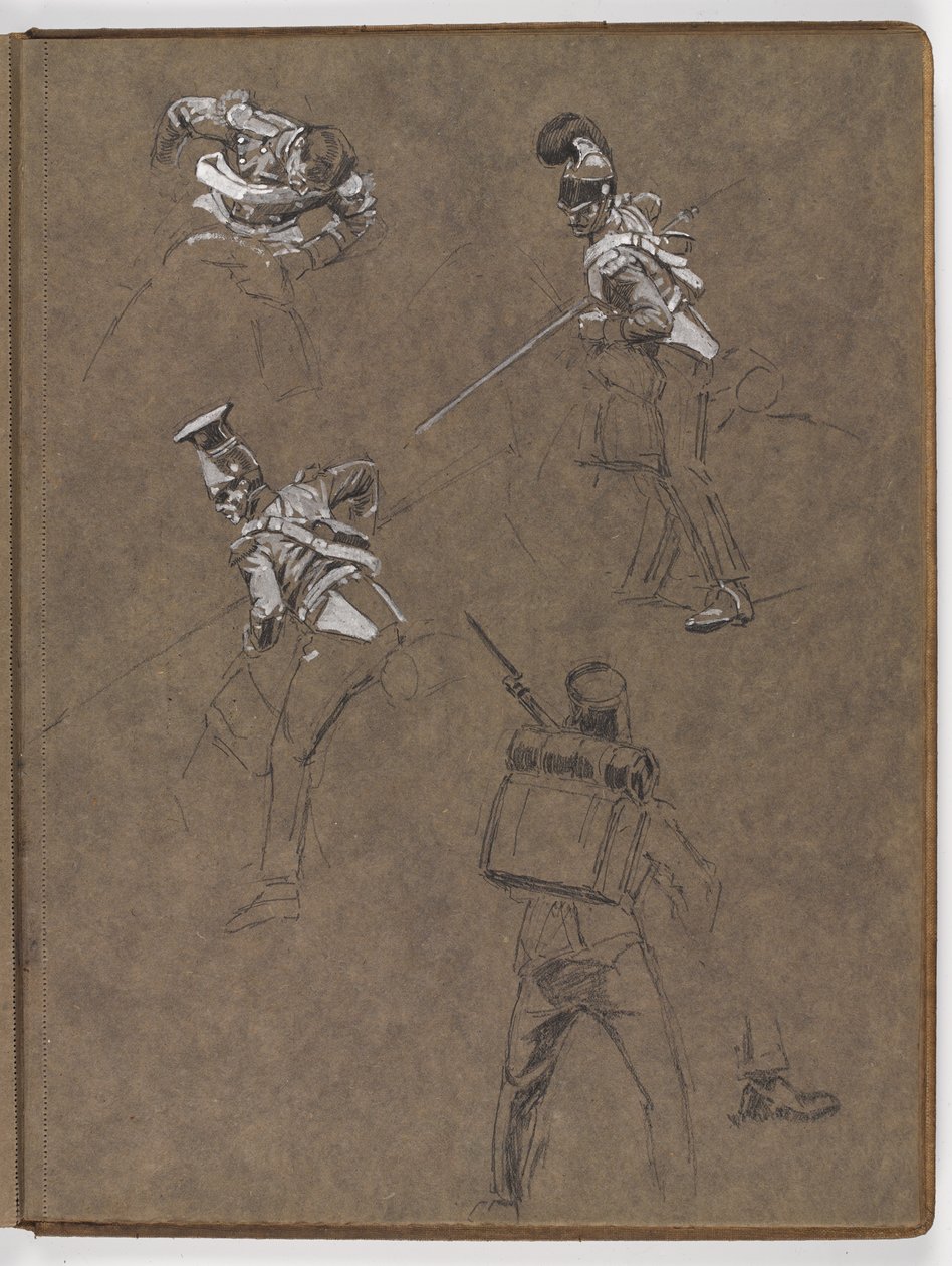Tutkimuksia öljymaalaukseen, ?Lippu: Albuhera, 16.5.1811? tekijältä William Barnes Wollen