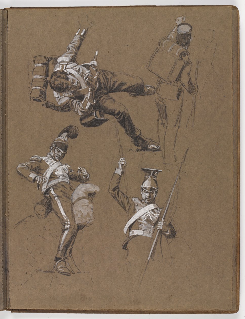Tutkimuksia öljymaalaukseen, ?Lippu: Albuhera, 16.5.1811? tekijältä William Barnes Wollen