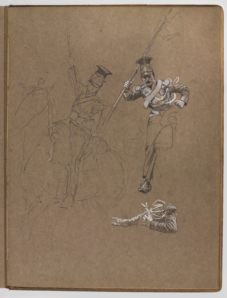 Tutkimuksia öljymaalaukseen, ?Lippu: Albuhera, 16.5.1811? tekijältä William Barnes Wollen