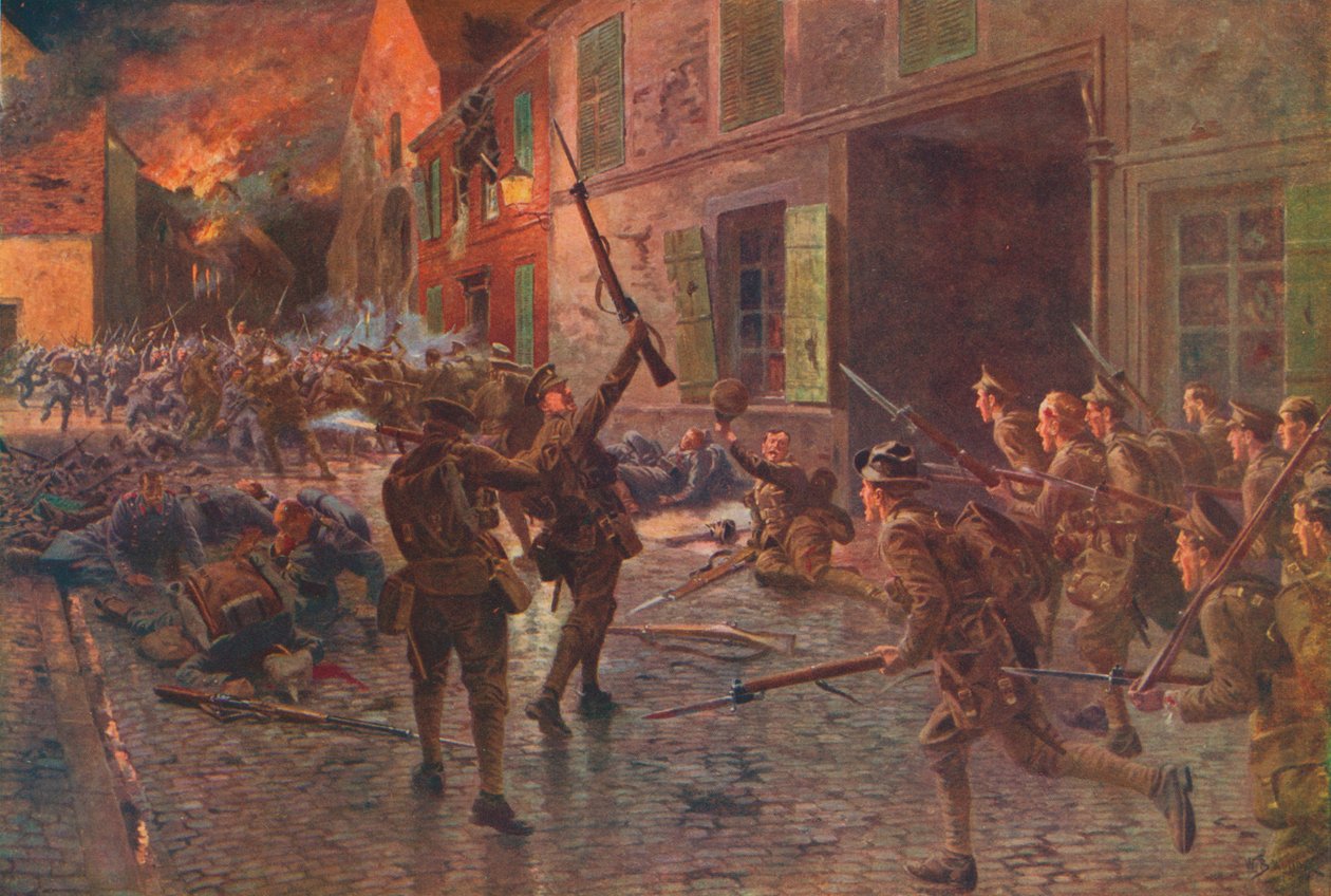 Coldstream Guards Landreciesissä, elokuu 1914, 1915 1928 tekijältä William Barnes Wollen