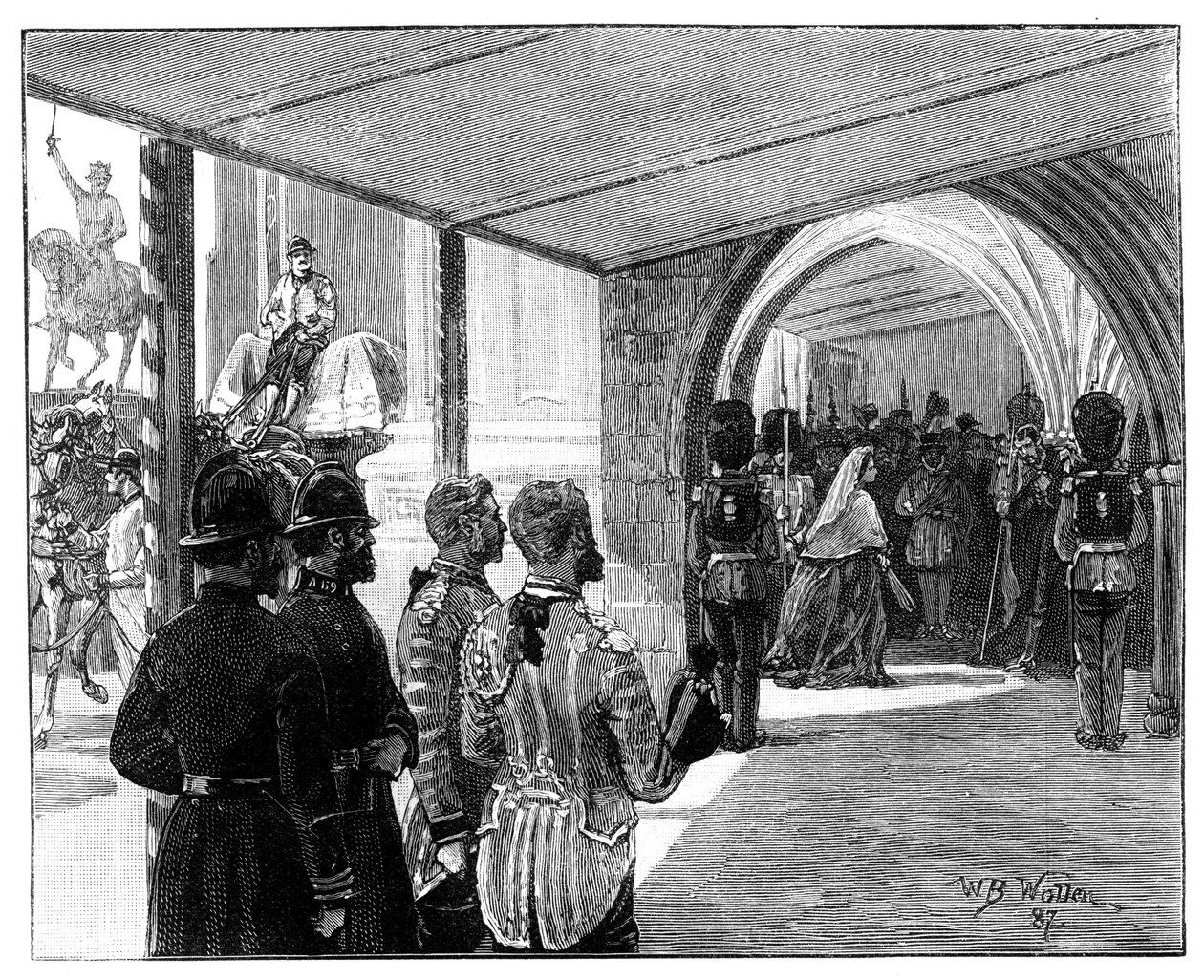 Parlamentin avajaiset, Westminster, Lontoo, 1866. tekijältä William Barnes Wollen
