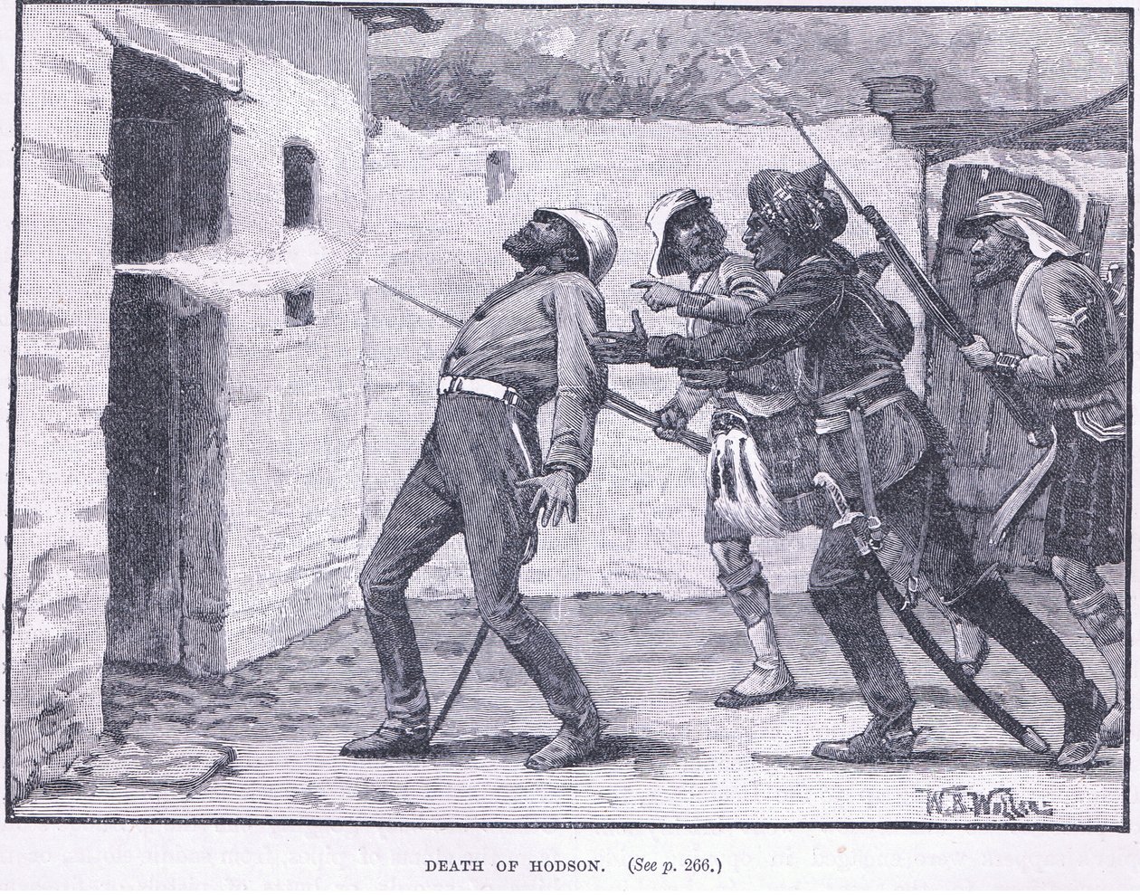 Hodsonin kuolema 1858 jKr tekijältä William Barnes Wollen