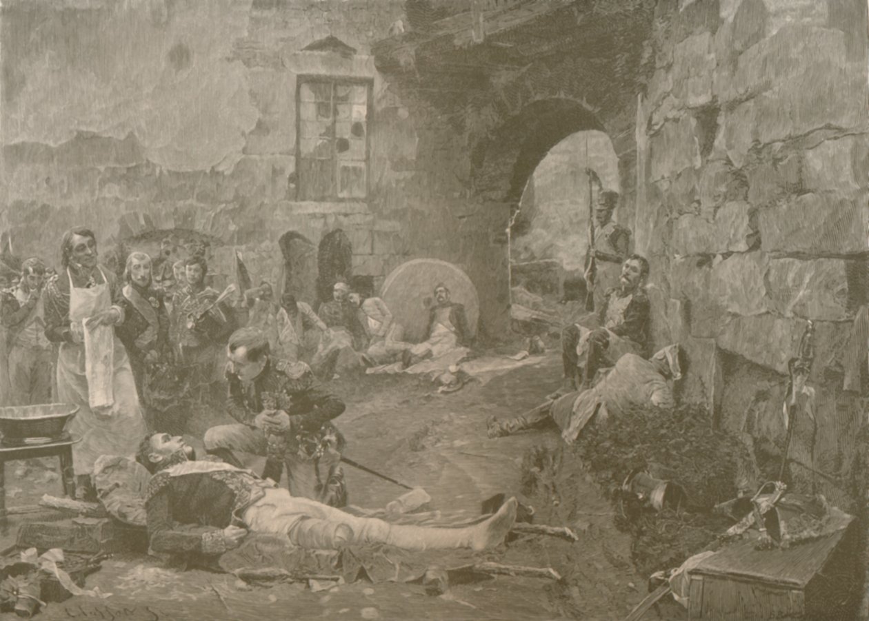 "Napoleon ja marsalkka Lannes Esslingissä", 1809, 1896 tekijältä William Baxter Palmer Closson