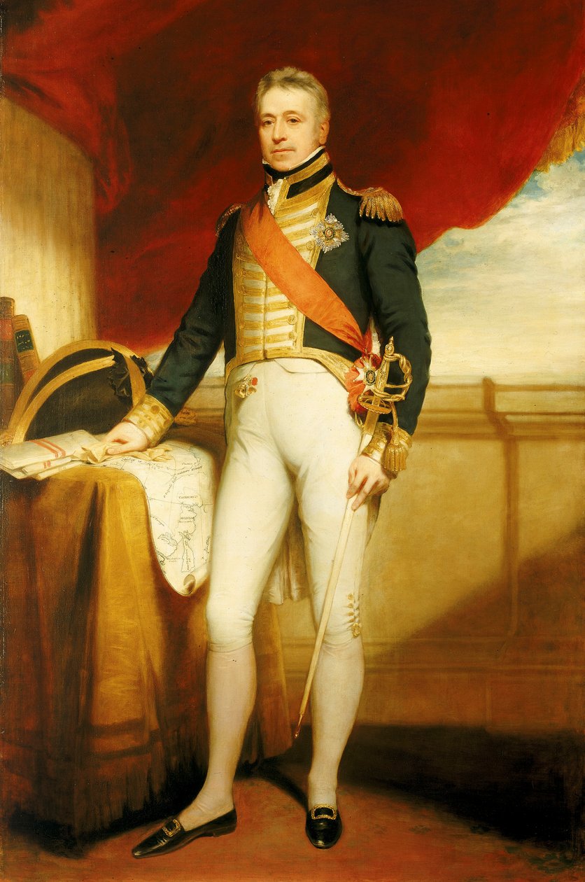 Laivaston amiraali Sir George Cockburn (1772-1853) tekijältä William Beechey