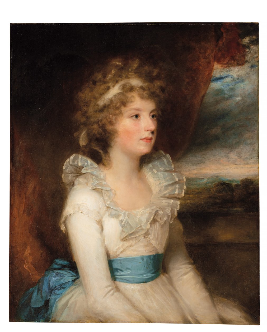 Muotokuva Elizabeth Keenestä (k. 1845) (öljy kankaalle) tekijältä William Beechey