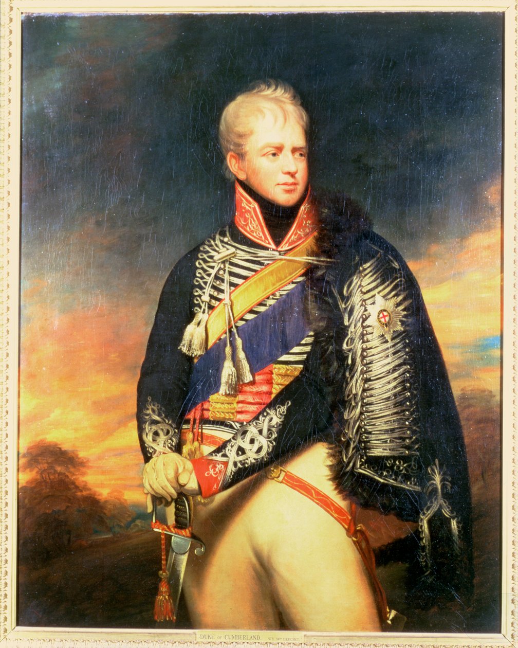 Ernestin, Cumberlandin herttuan ja Hannoverin kuninkaan (1771-1851) muotokuva (öljy kankaalle) tekijältä William Beechey