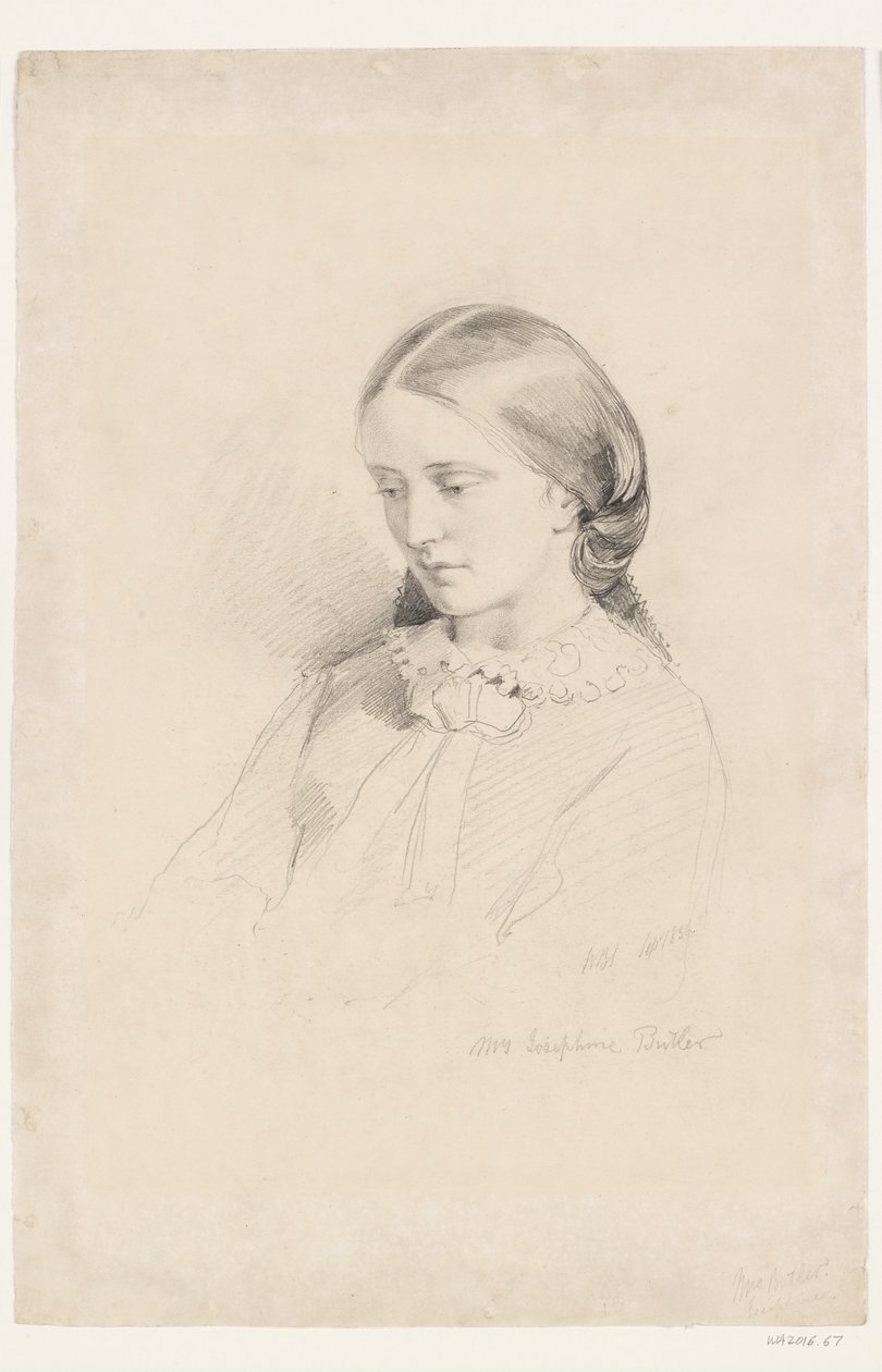 Josephine Butler, varhainen feministinen kampanja, 1856 tekijältä William Bell Scott