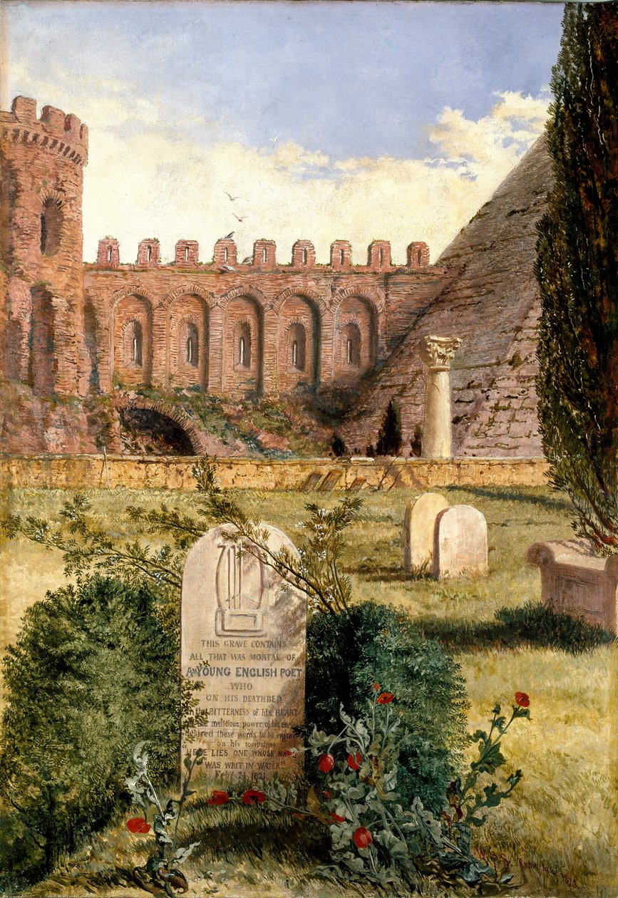 Keatsin hauta, 1873 tekijältä William Bell Scott