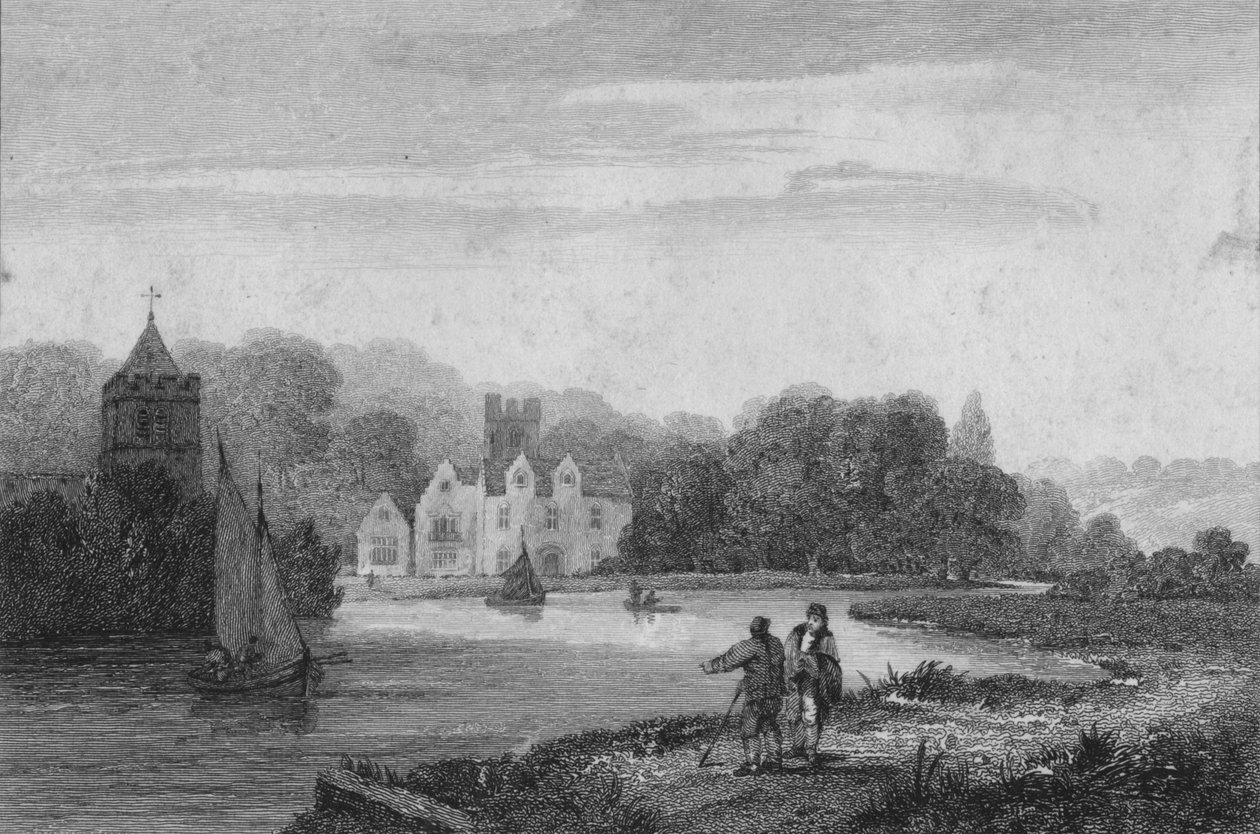 Bisham Abbey, 1810 tekijältä William Bernard Cooke