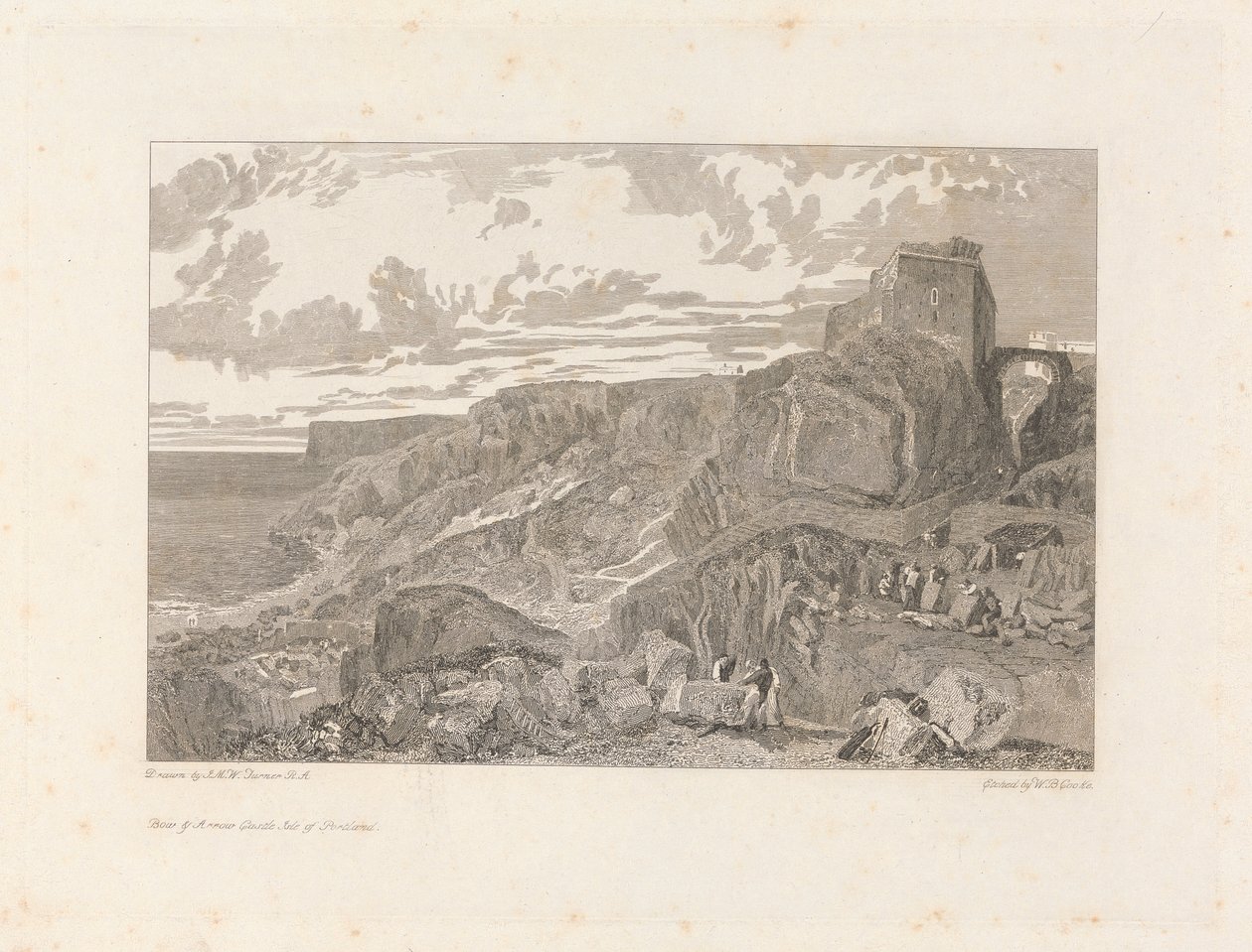 Bow and Arrow Castle, Isle of Portland tekijältä William Bernard Cooke