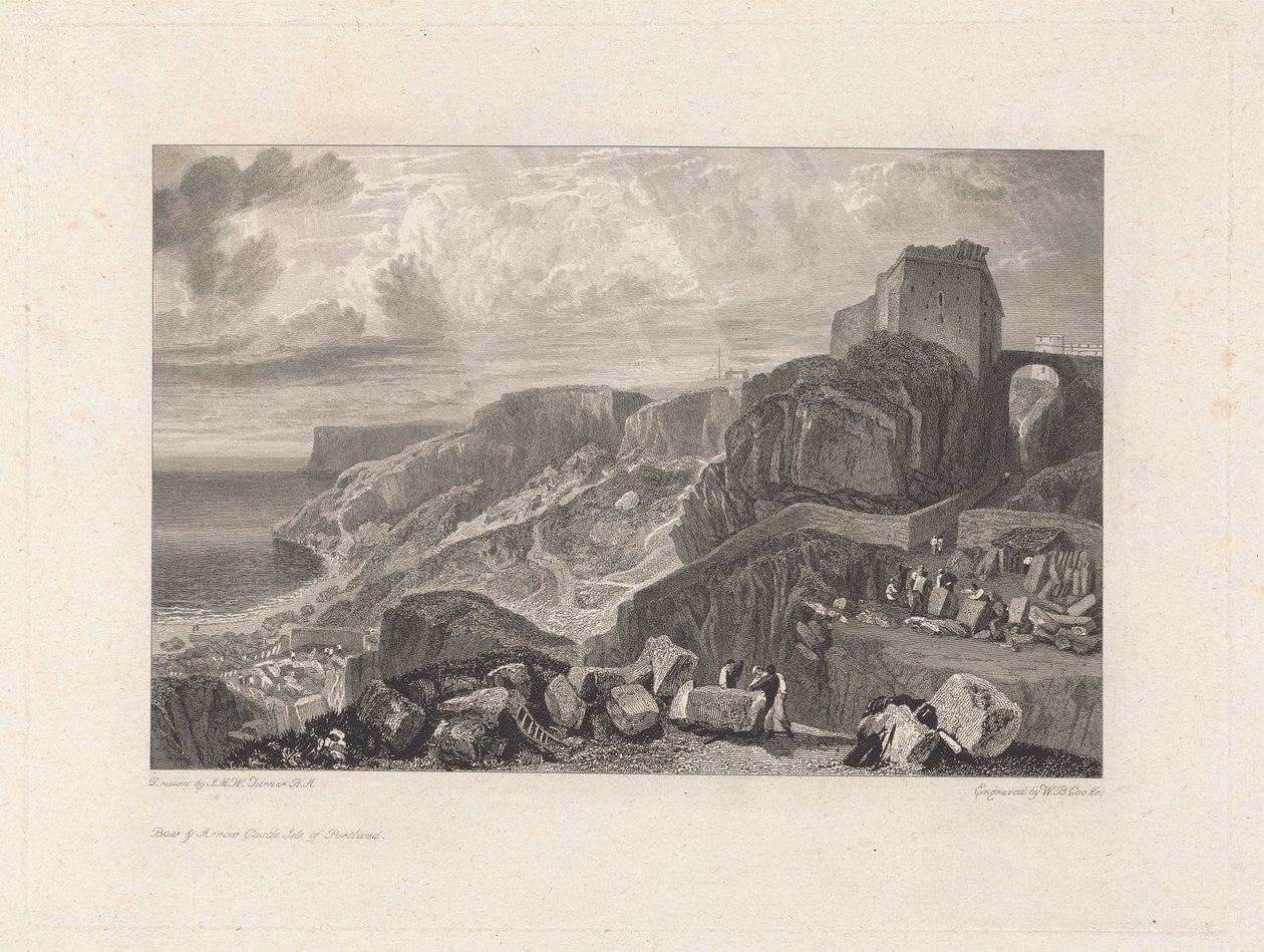 Bow and Arrow Castle, Isle of Portland tekijältä William Bernard Cooke