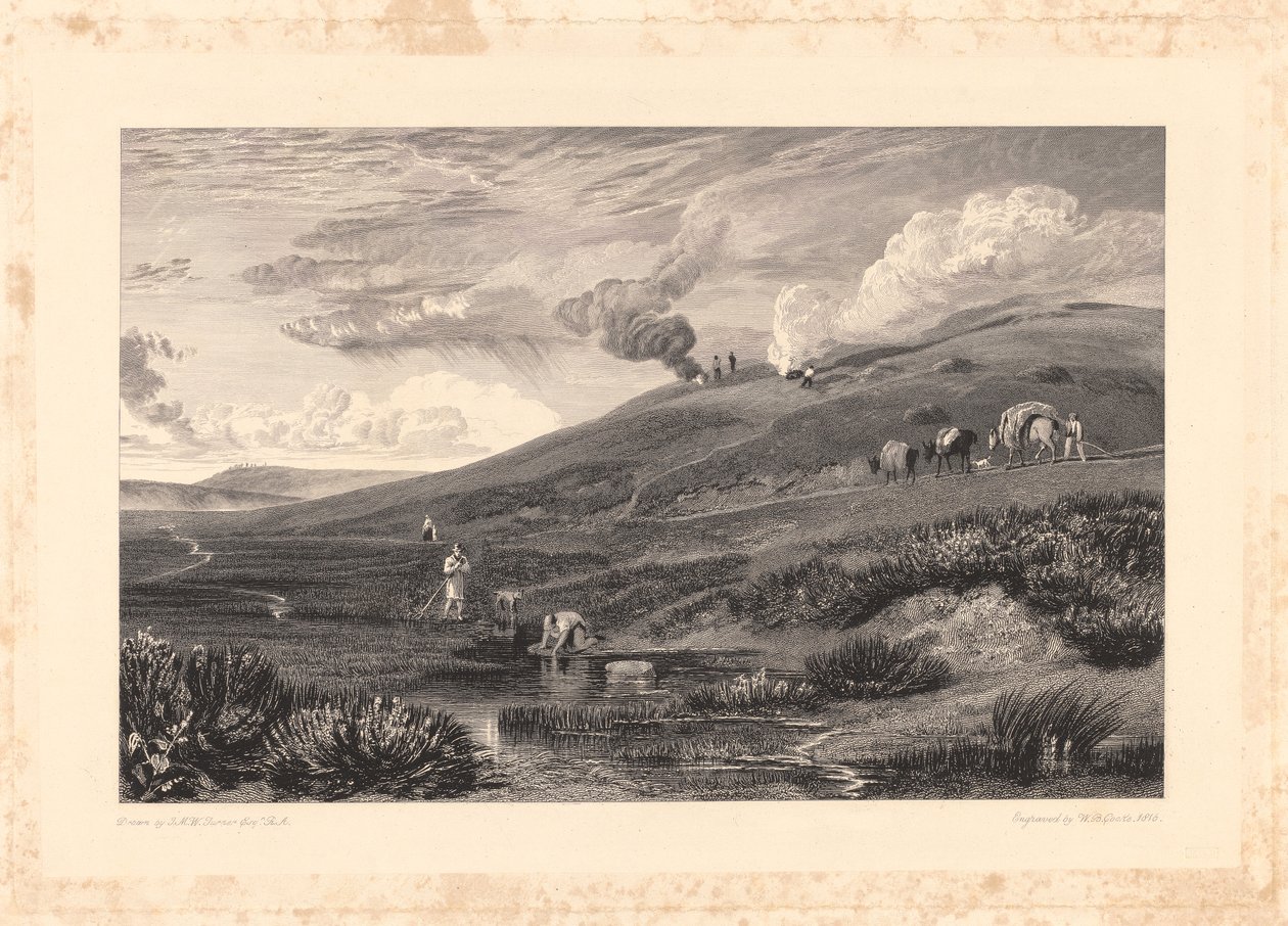 Dartmoor; Tamarin ja Torridgen lähde tekijältä William Bernard Cooke