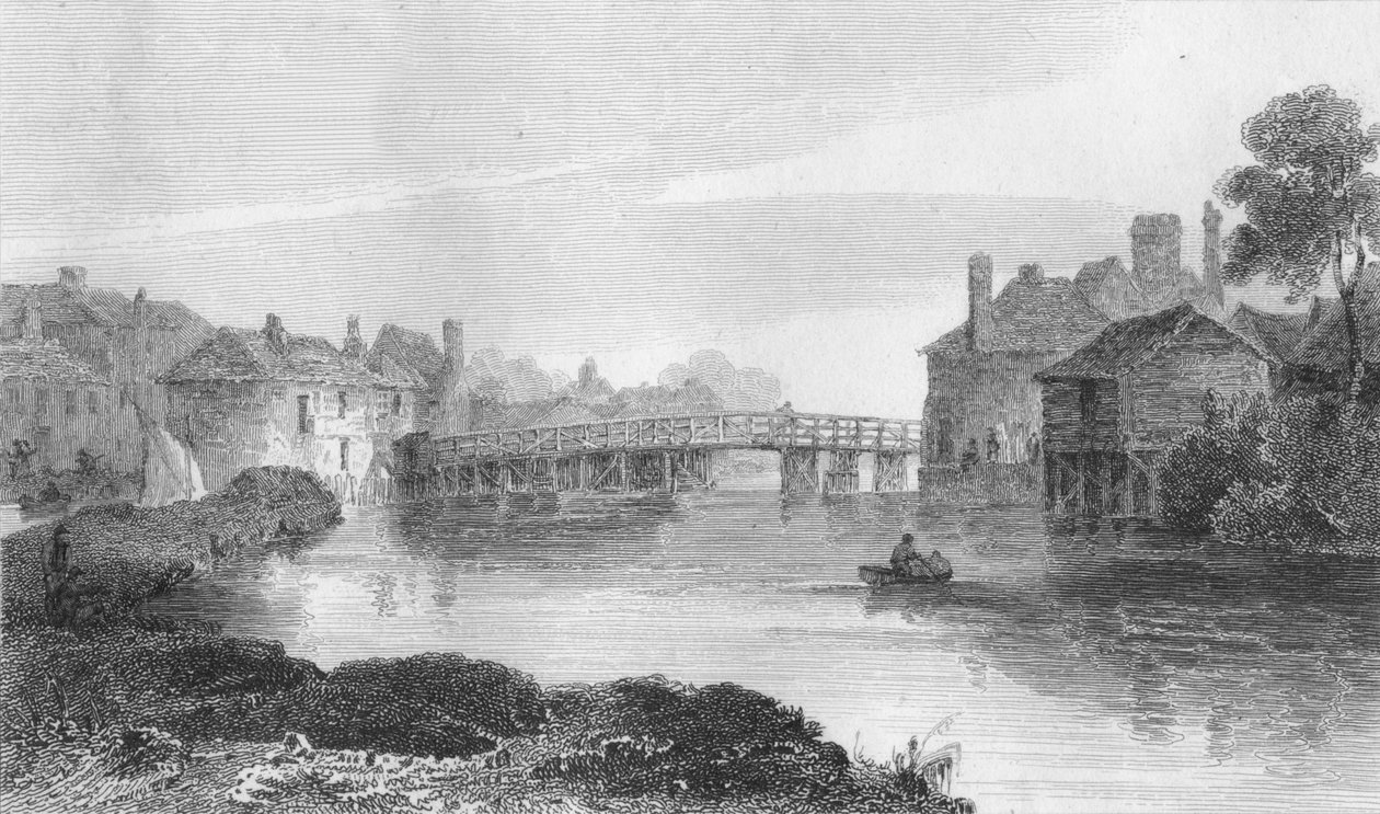 Eton Bridge, 1809 tekijältä William Bernard Cooke
