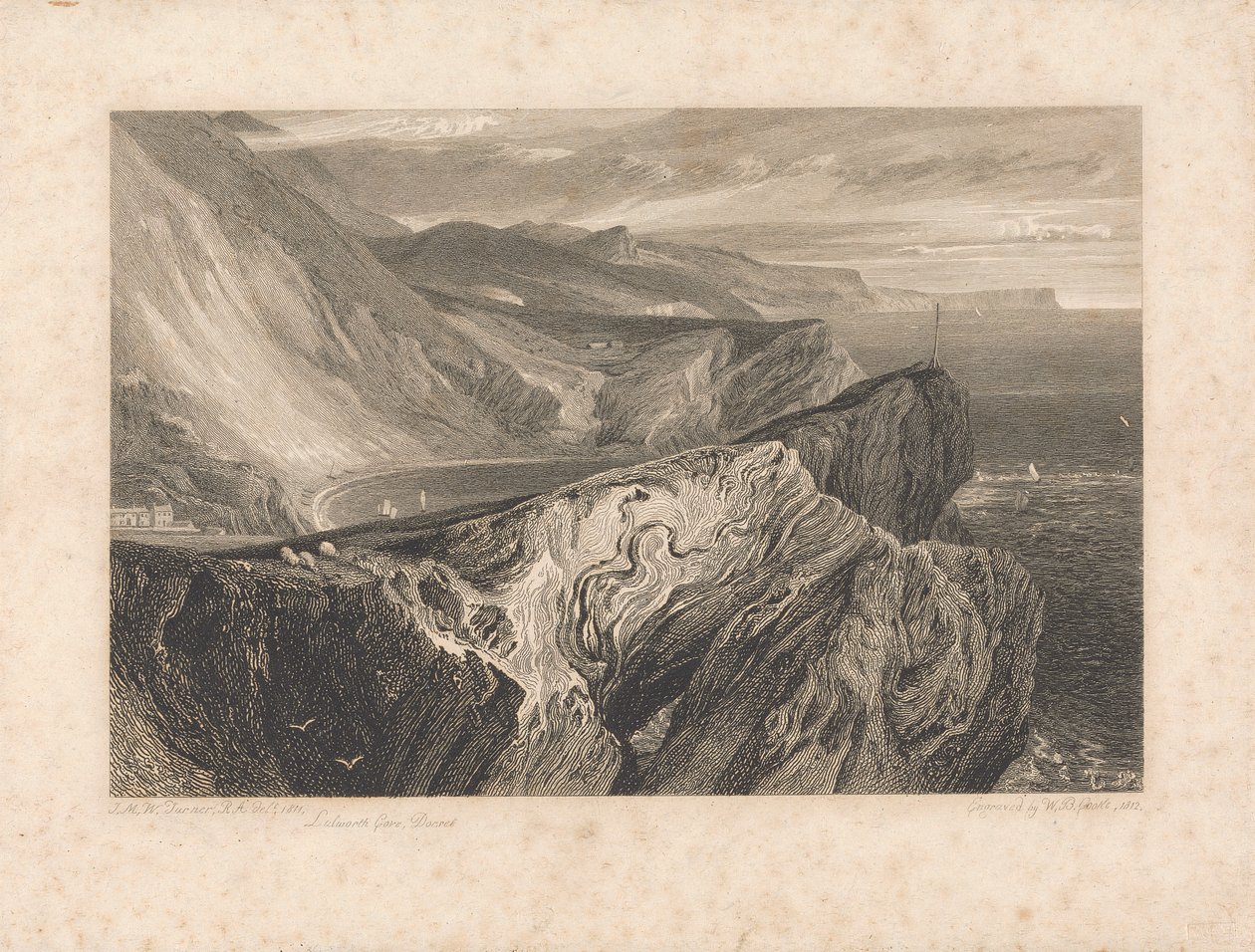Lulworth Cove, Dorset tekijältä William Bernard Cooke