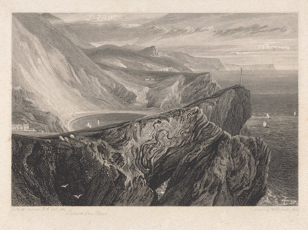 Lulworth Cove, Dorsetshire tekijältä William Bernard Cooke