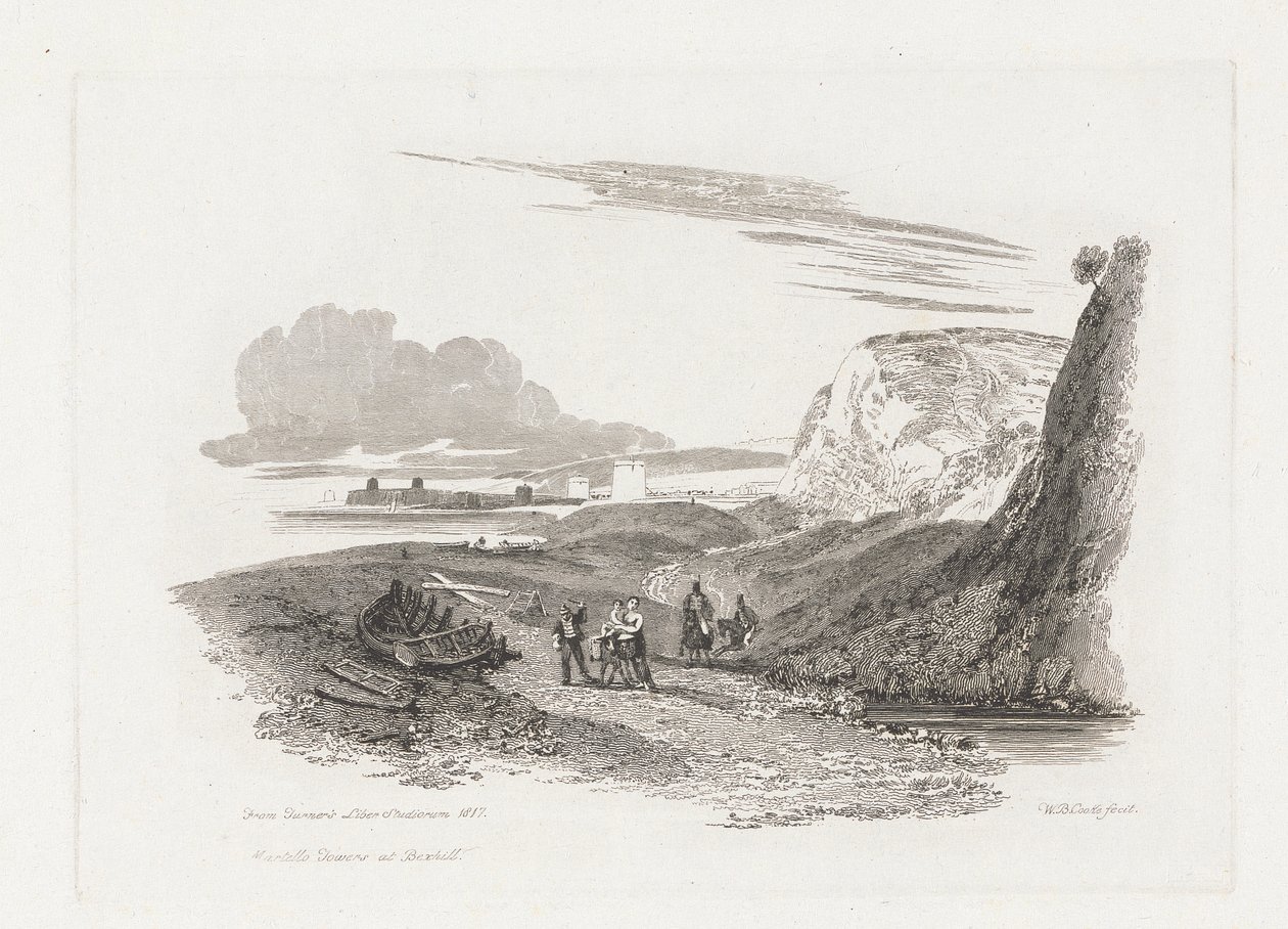 Martello Towers Bexhillissä tekijältä William Bernard Cooke