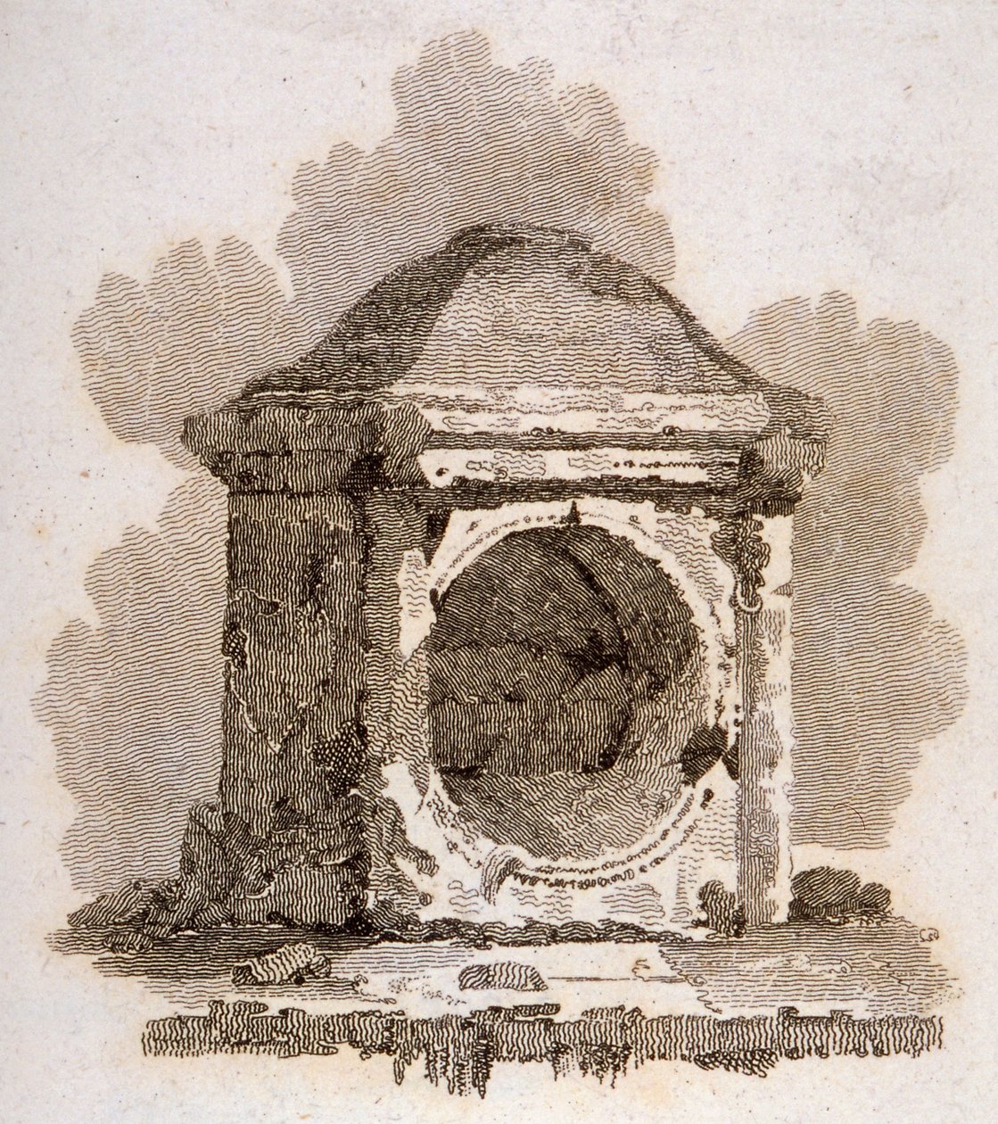 London Stone, Cannon Street, Lontoon kaupunki, 1806 tekijältä William Bernard Cooke
