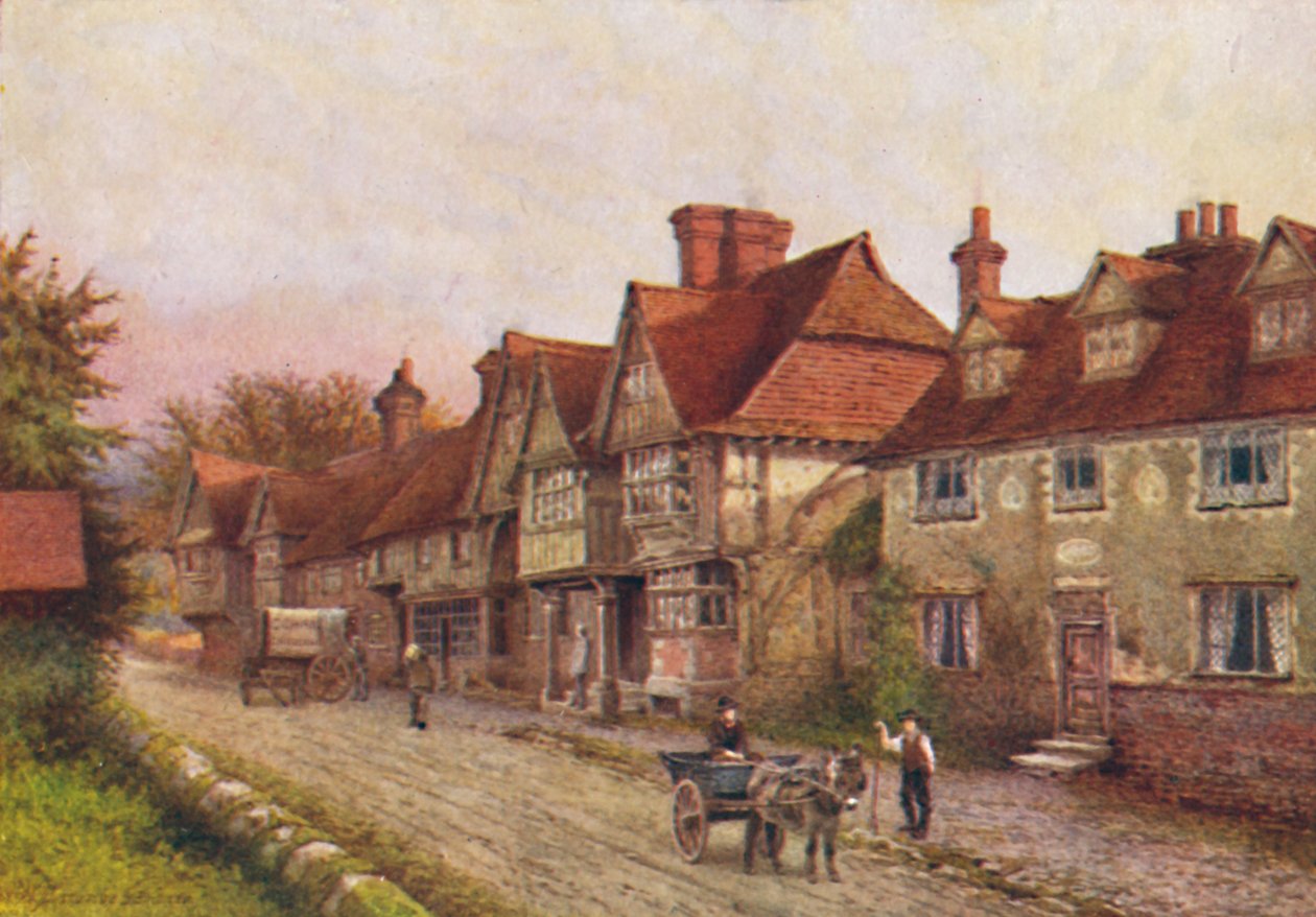Chiddingstone kirkkopihan kulmasta, 1907 tekijältä William Biscombe Gardner
