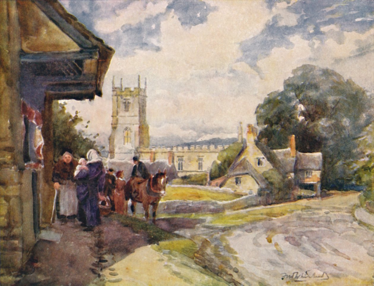 Long Compton, c1900 tekijältä William Biscombe Gardner