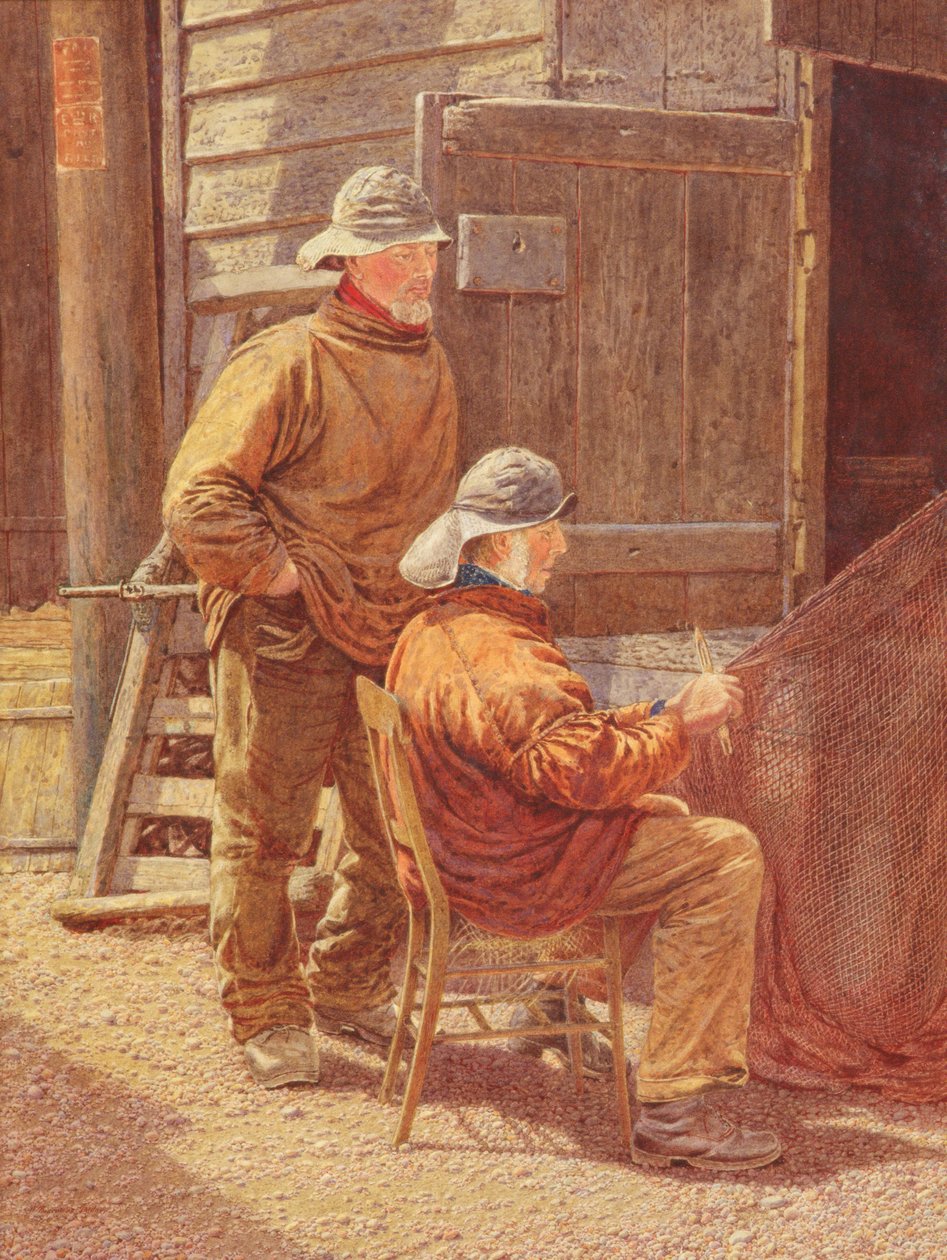 Verkkojen korjaaminen, Hastings, 1909 tekijältä William Biscombe Gardner