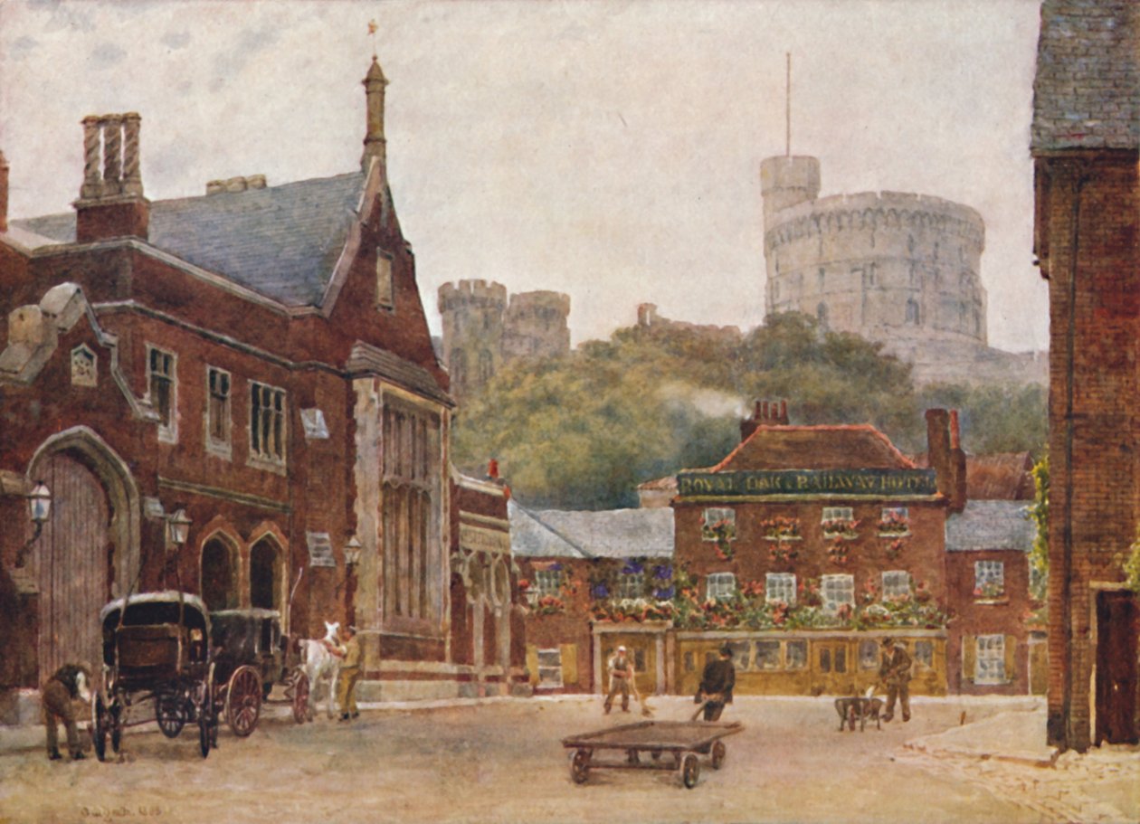 Pyöreä torni ja lounaisrautatieasema, c1900 tekijältä William Biscombe Gardner