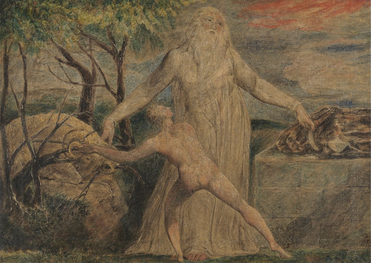 Abraham ja Iisak tekijältä William Blake