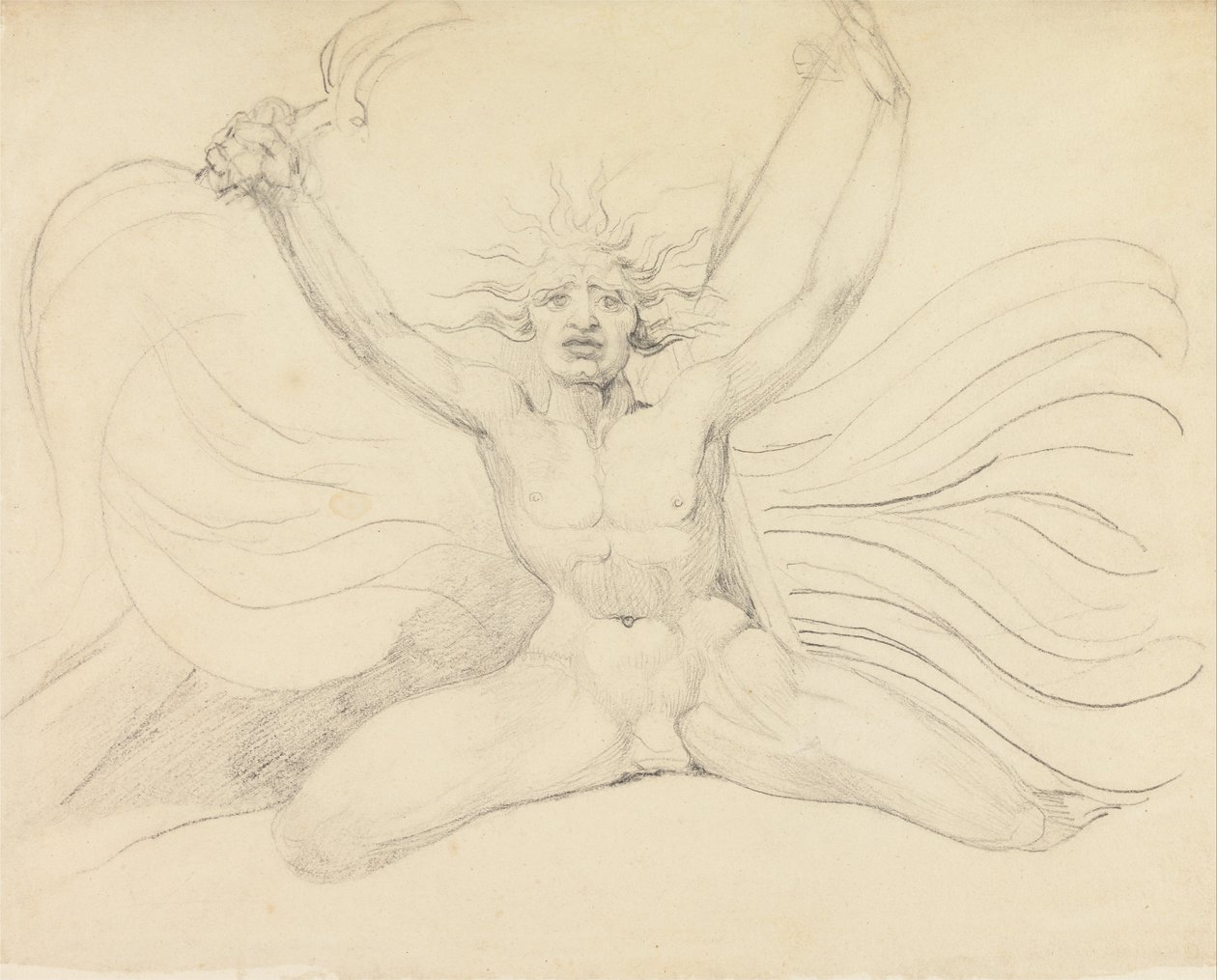 Albion houkuttelee neljä Zoaa heidän oikeisiin tehtäviinsä tekijältä William Blake