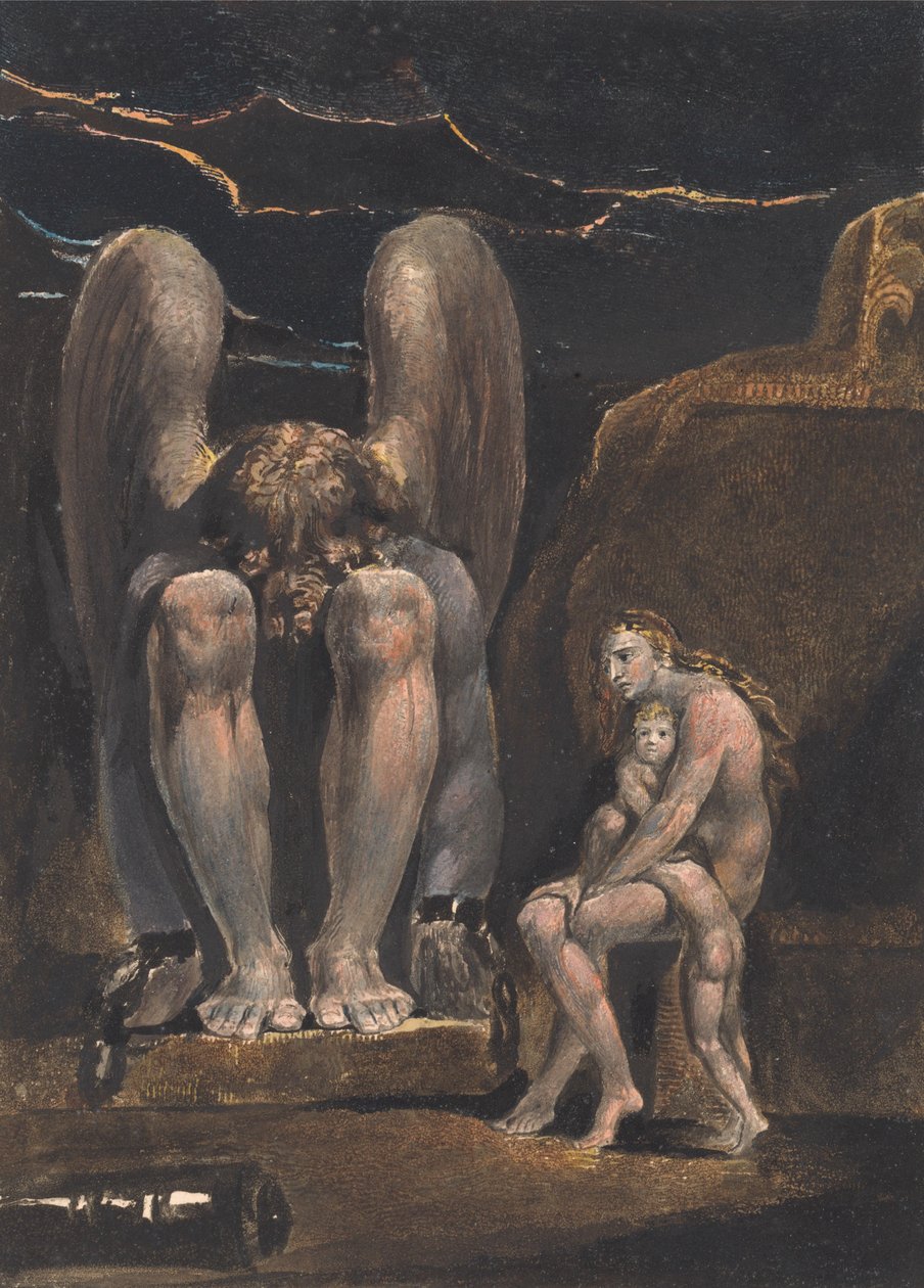 Albionin enkeli; Etulehti (kuva 1) tekijältä William Blake
