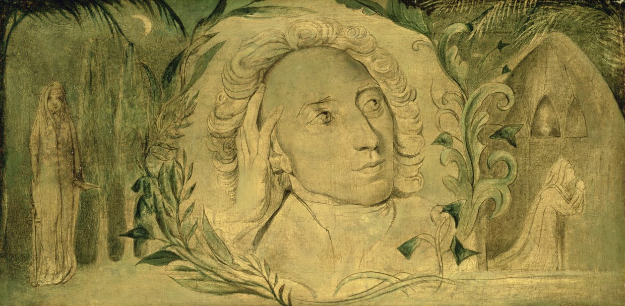 Alexander Pope, n. 1800-03 (tempera kankaalle) tekijältä William Blake