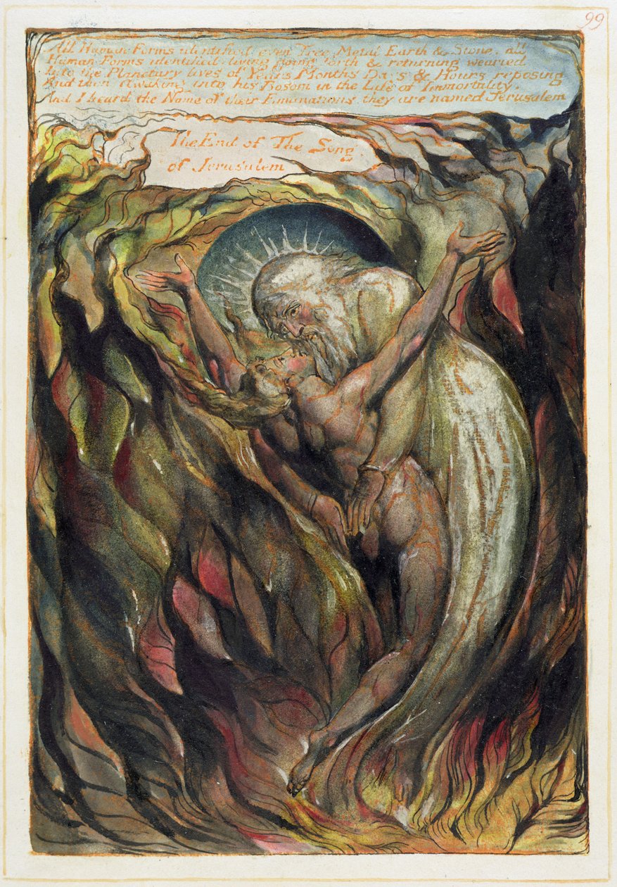 "Kaikki ihmismuodot tunnistettu...", levy 99 Jerusalemista tekijältä William Blake