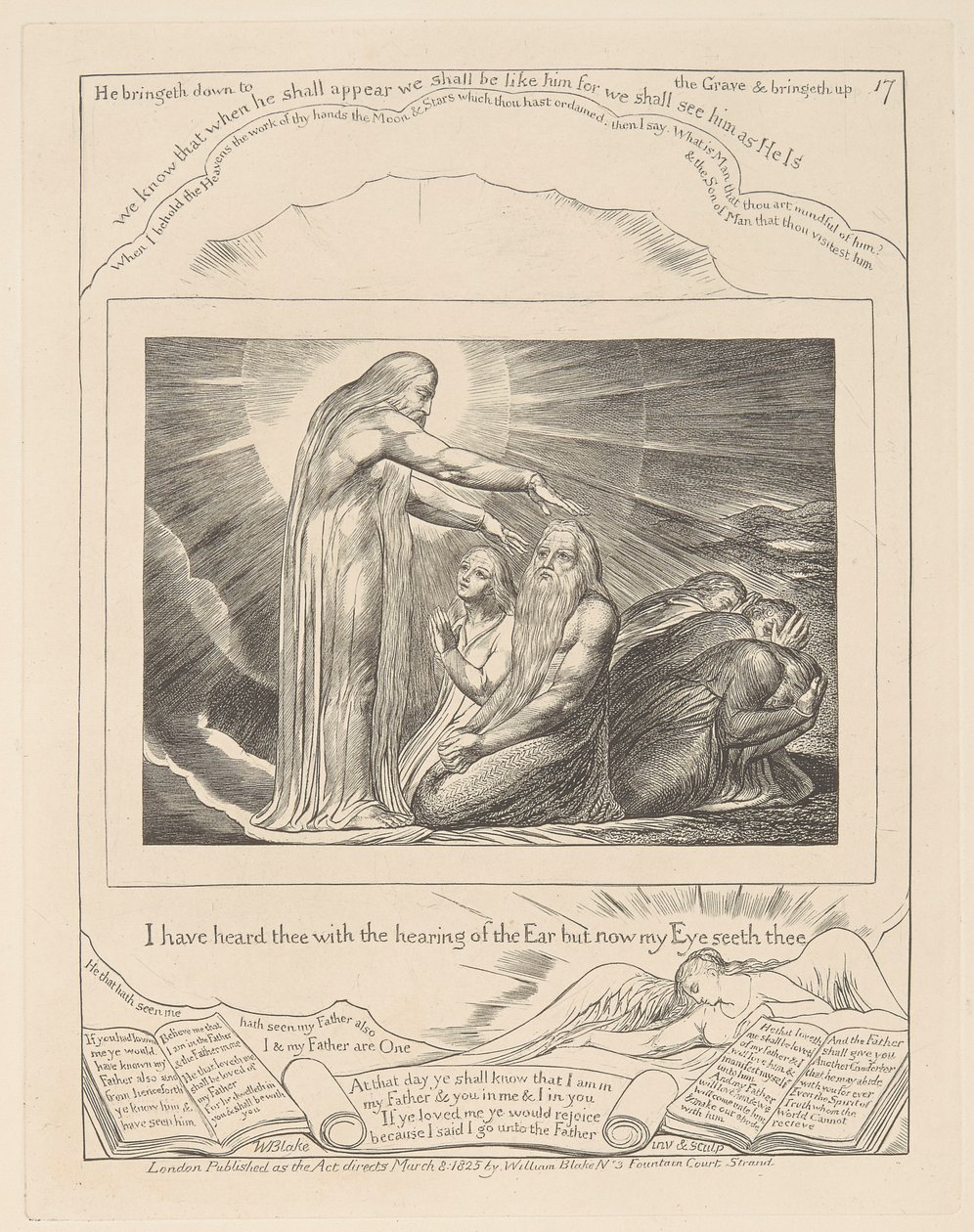 Livro de Jó, Placa 17, A Visão de Christfinnish tekijältä William Blake