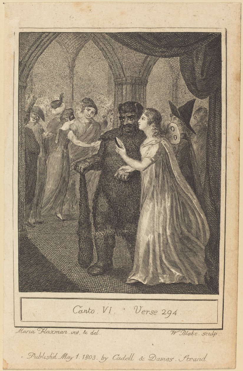 Canto VI, säe 294, 1803. tekijältä William Blake
