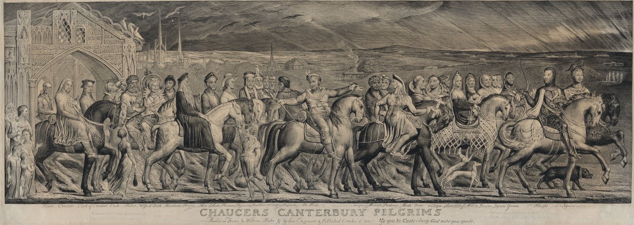 Chaucerin Canterburyn pyhiinvaeltajat tekijältä William Blake