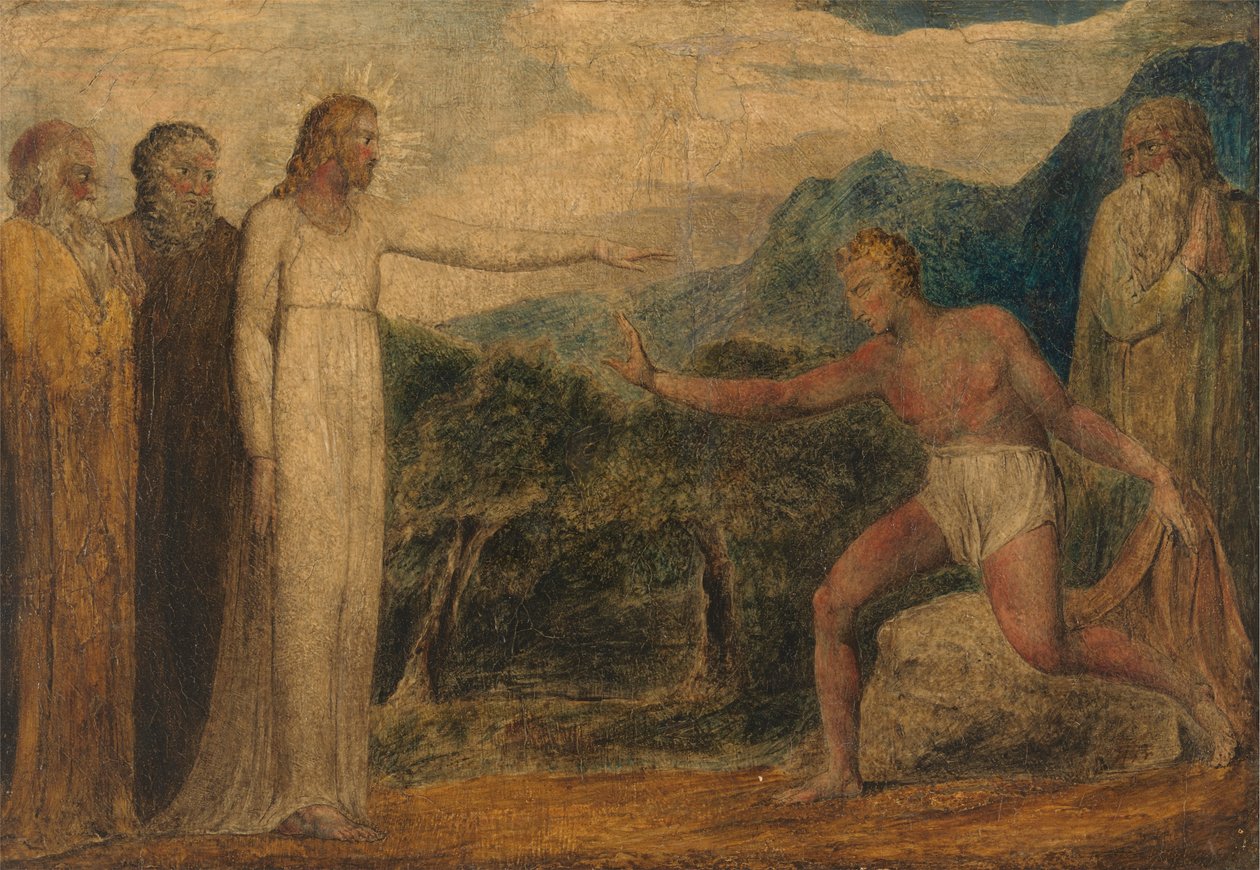 Cristo dando visão a Bartimeu Finlandês tekijältä William Blake