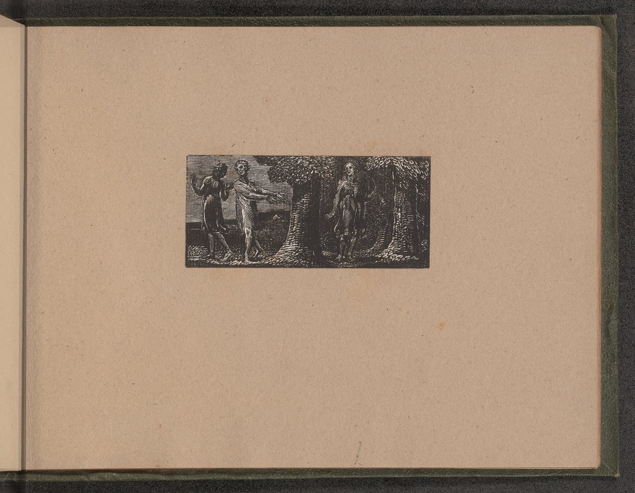 Colinet, jota kaksi poikaa pilkkasivat, 1821. tekijältä William Blake