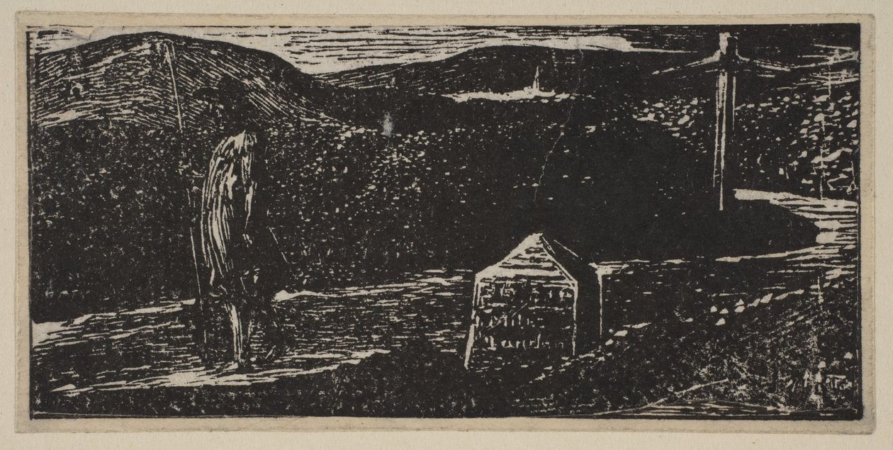 Colinets Journey: Milestone merkitty LXII mailia Lontooseen, Thorntons Pastorals of V..., 1821. tekijältä William Blake