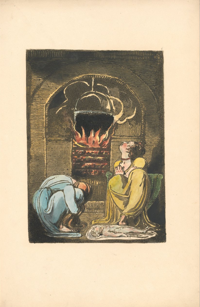 Eurooppa. Profetia, levy 8 (Bentley 9) tekijältä William Blake