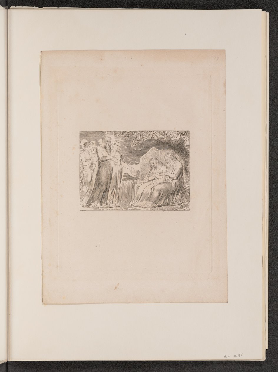Jokainen mies antoi hänelle myös palan rahaa, 1825. tekijältä William Blake