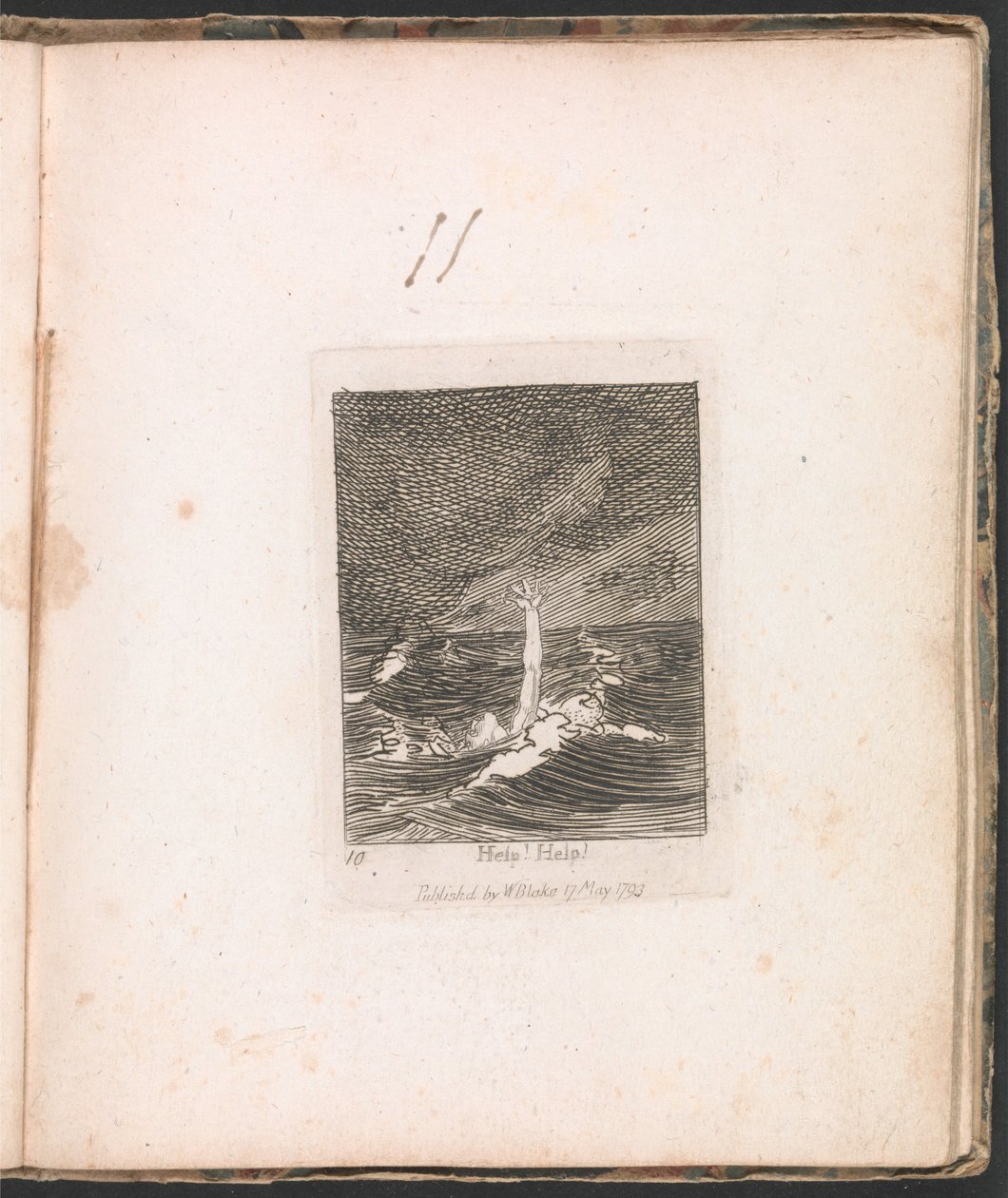Lapsille. Paratiisin portit, levy 12, apua! Auta! tekijältä William Blake