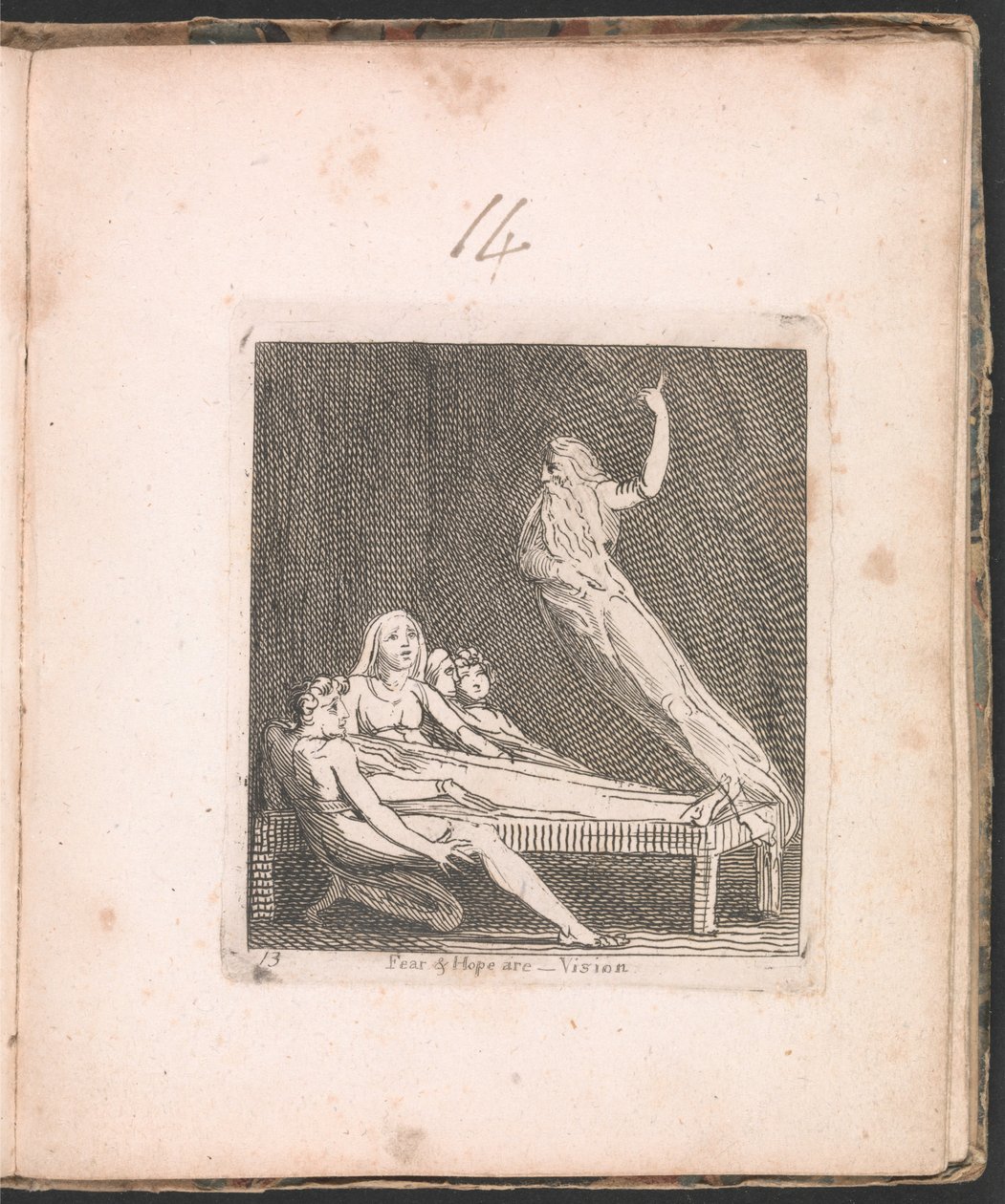 Lapsille. Paratiisin portit, levy 15, Pelko ja toivo ovat -- Visio tekijältä William Blake