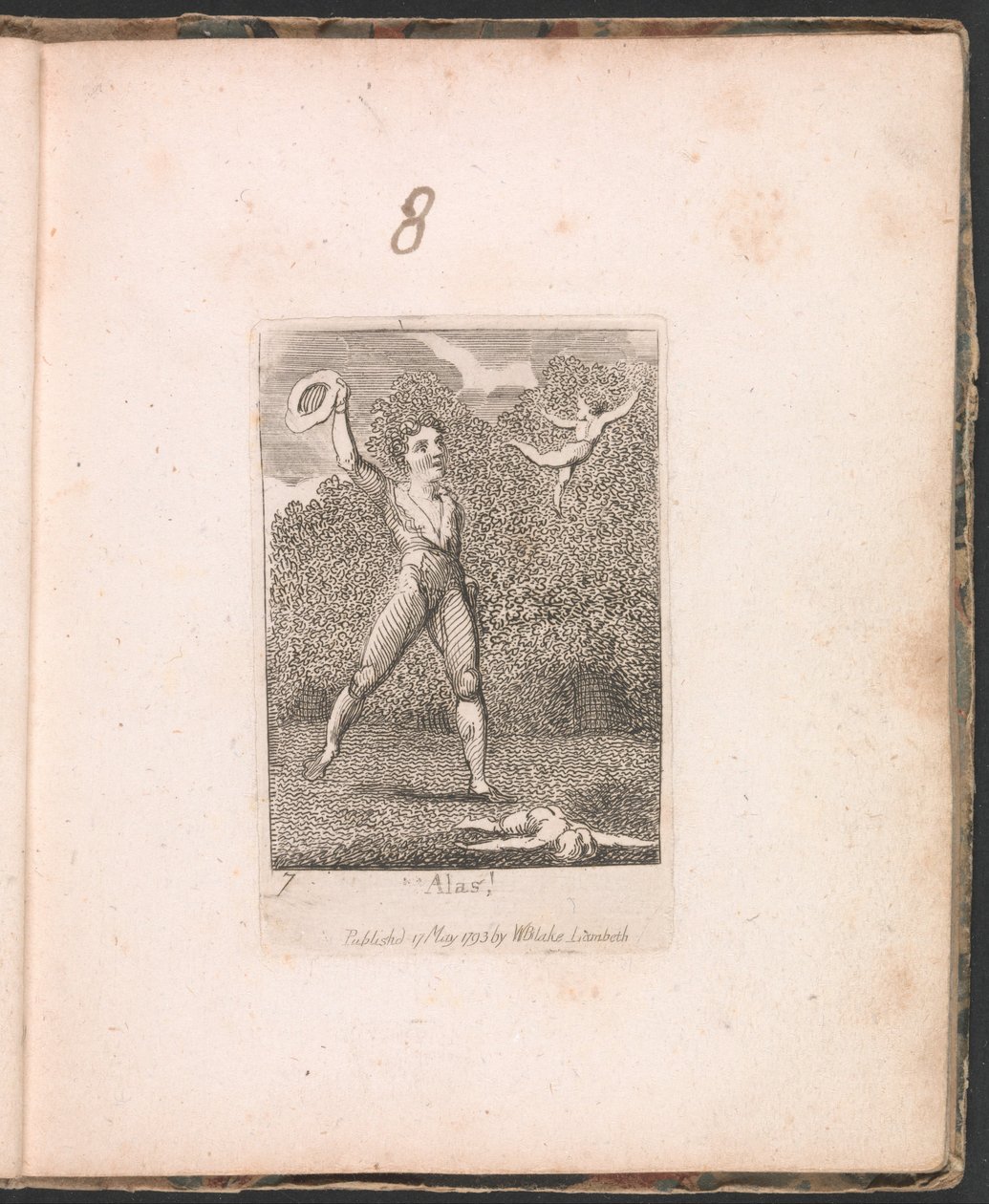 Lapsille. Paratiisin portit, levy 9, Valitettavasti! tekijältä William Blake
