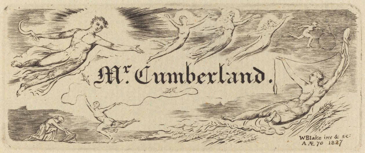 George Cumberlandin kortti, 1827. tekijältä William Blake