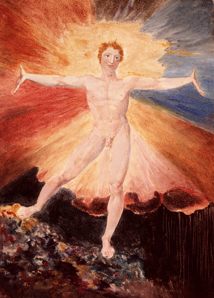 Glad Day tai The Dance of Albion, n. 1794 (etsaus wc:llä) tekijältä William Blake