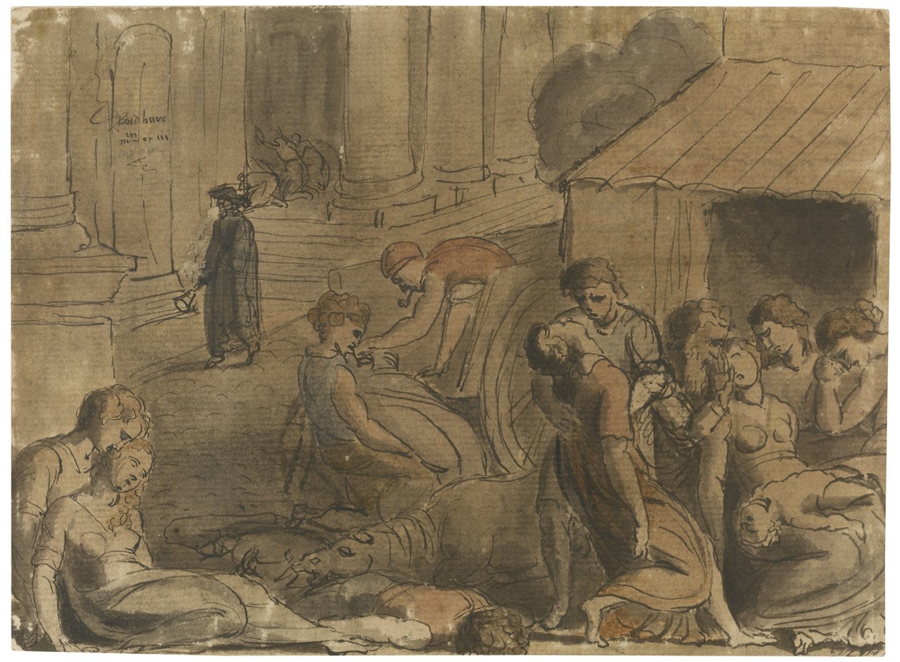 Lontoon suuri rutto, n. 1779 tekijältä William Blake