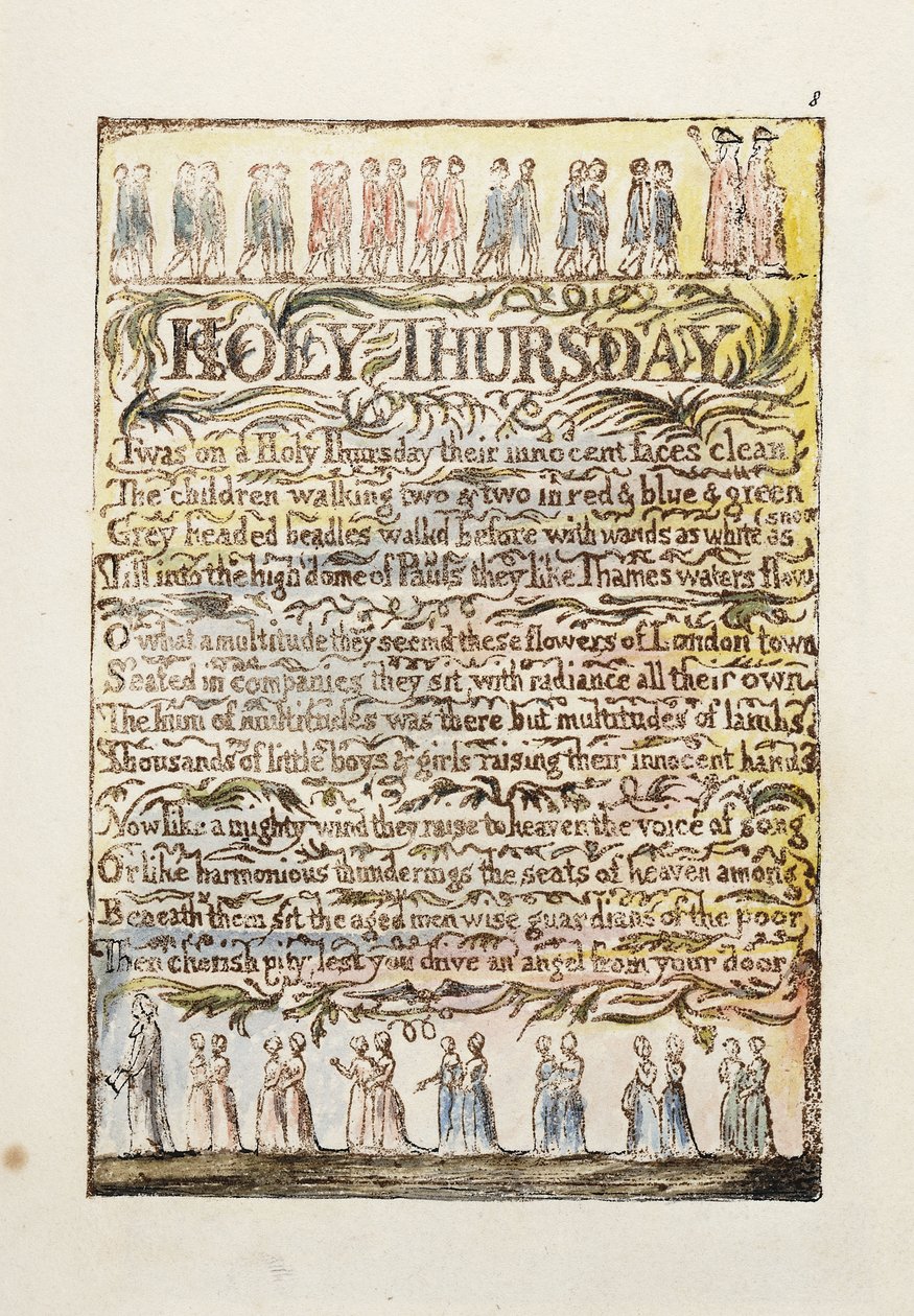 Pyhä Torstai, 1789 tekijältä William Blake