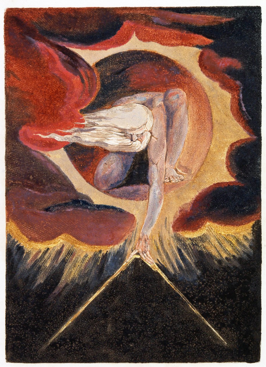 Kuvitus teoksesta "Europe: a Prophecy", Lambeth tekijältä William Blake