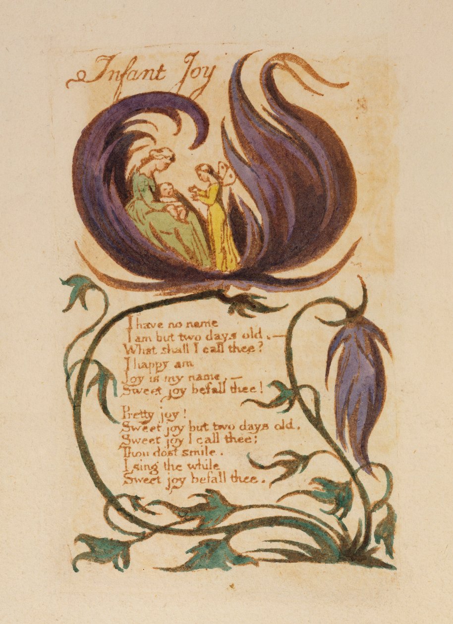 Infant Joy, "Songs of Innocence", 1789 tekijältä William Blake