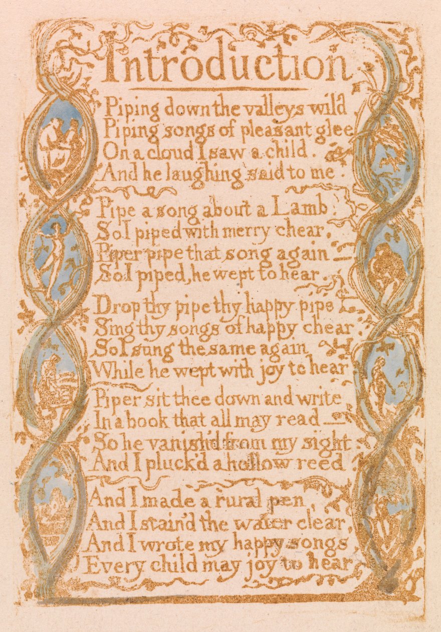 Einführung (Tafel 3) tekijältä William Blake