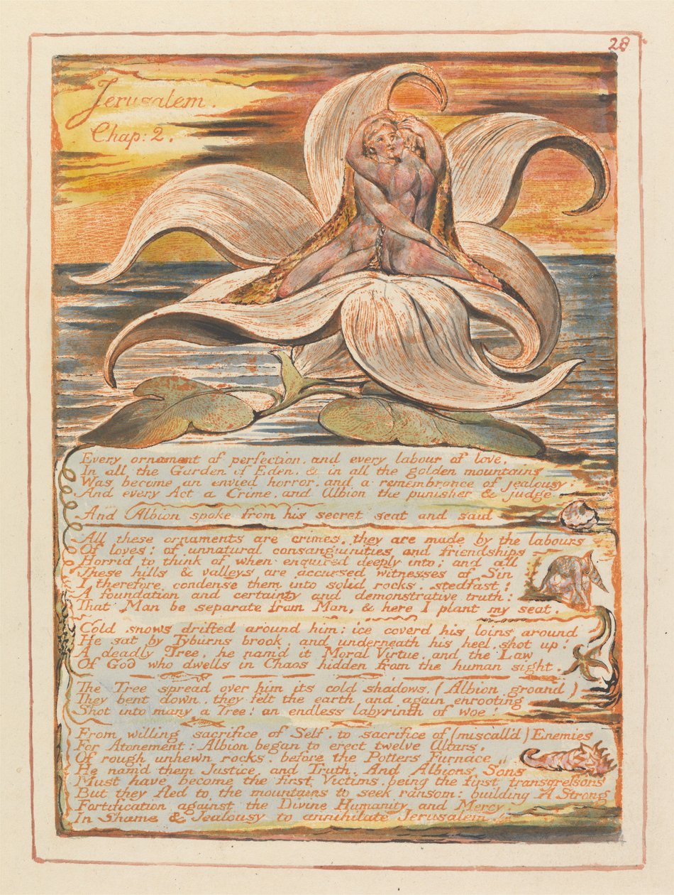 Jerusalem, Kapitel 2. Jeder Schmuck der Vollkommenheit... (Platte 28) tekijältä William Blake