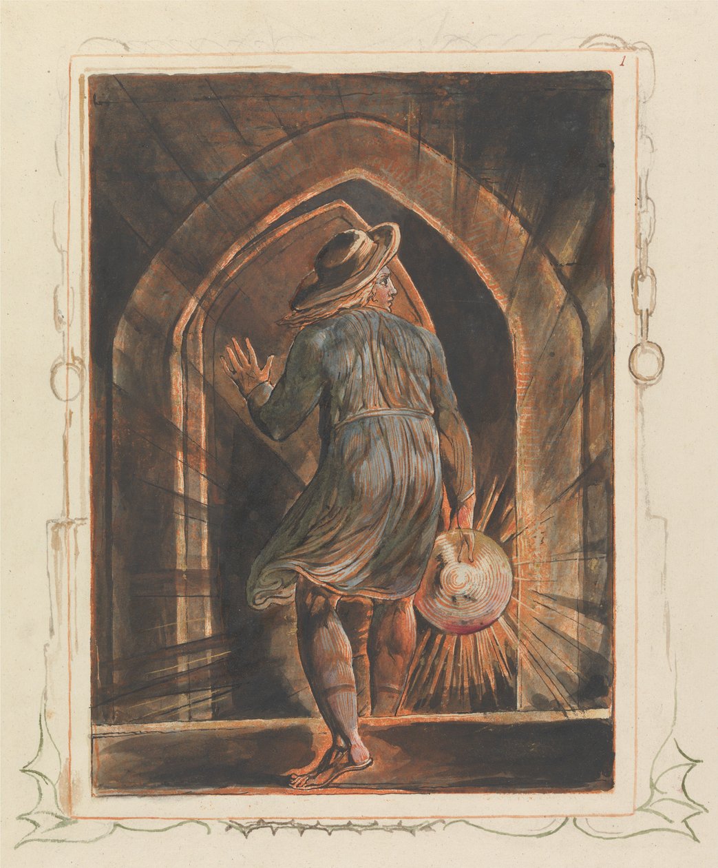 Jerusalem, nimiökuva (laatta 1) tekijältä William Blake